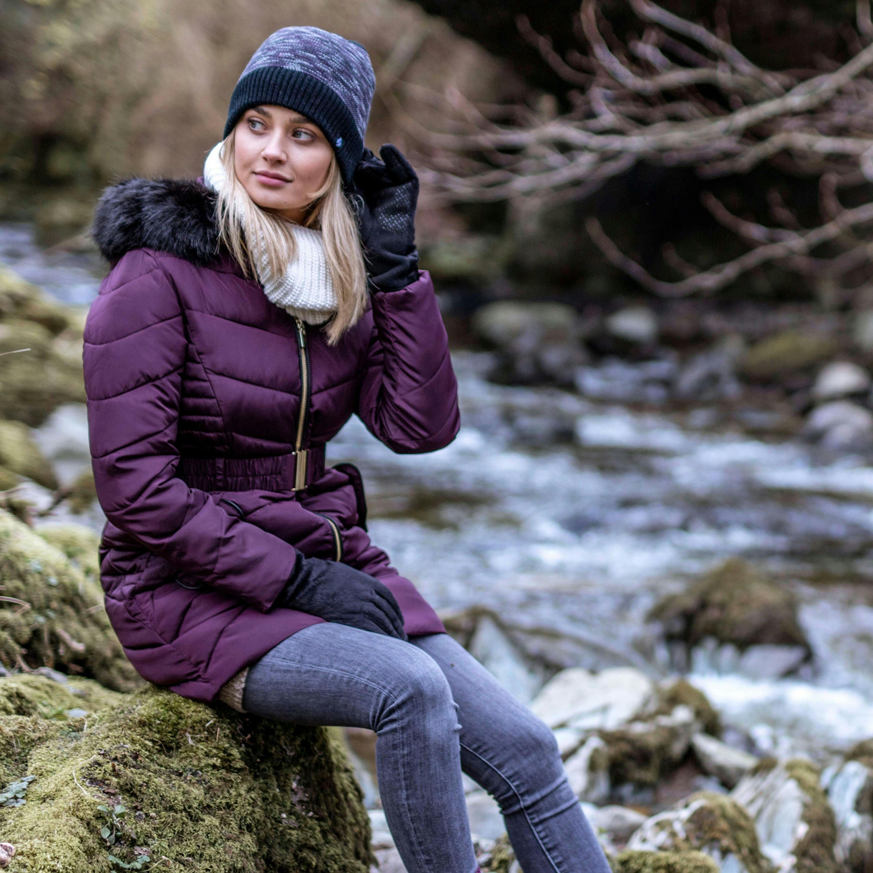 Ladies Thermal Knitted Beanie Hat for Winter , view 5 of 5