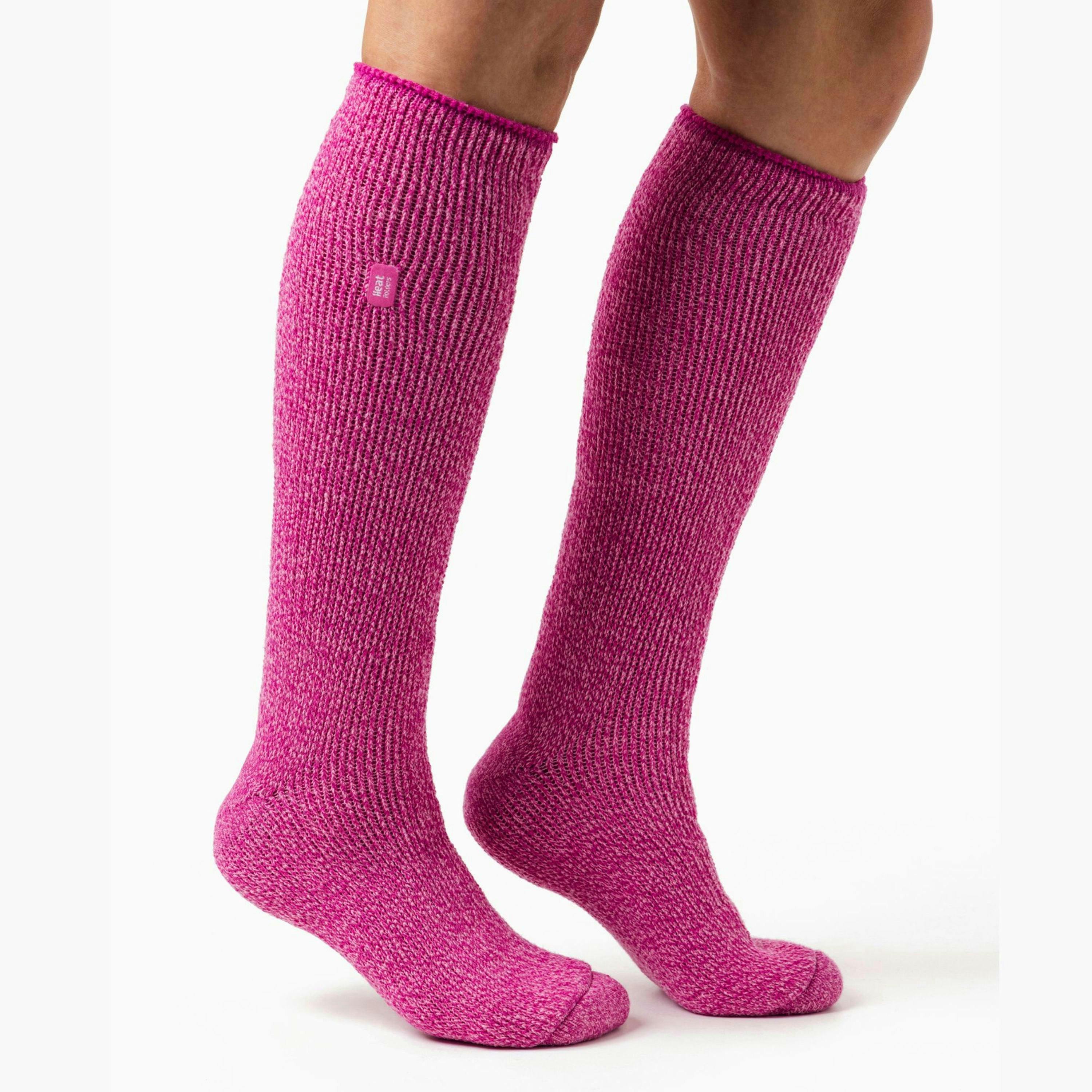 Ladies Outdoor Knee High Thermal Merino Wool Socks for Winter , view 3 of 5
