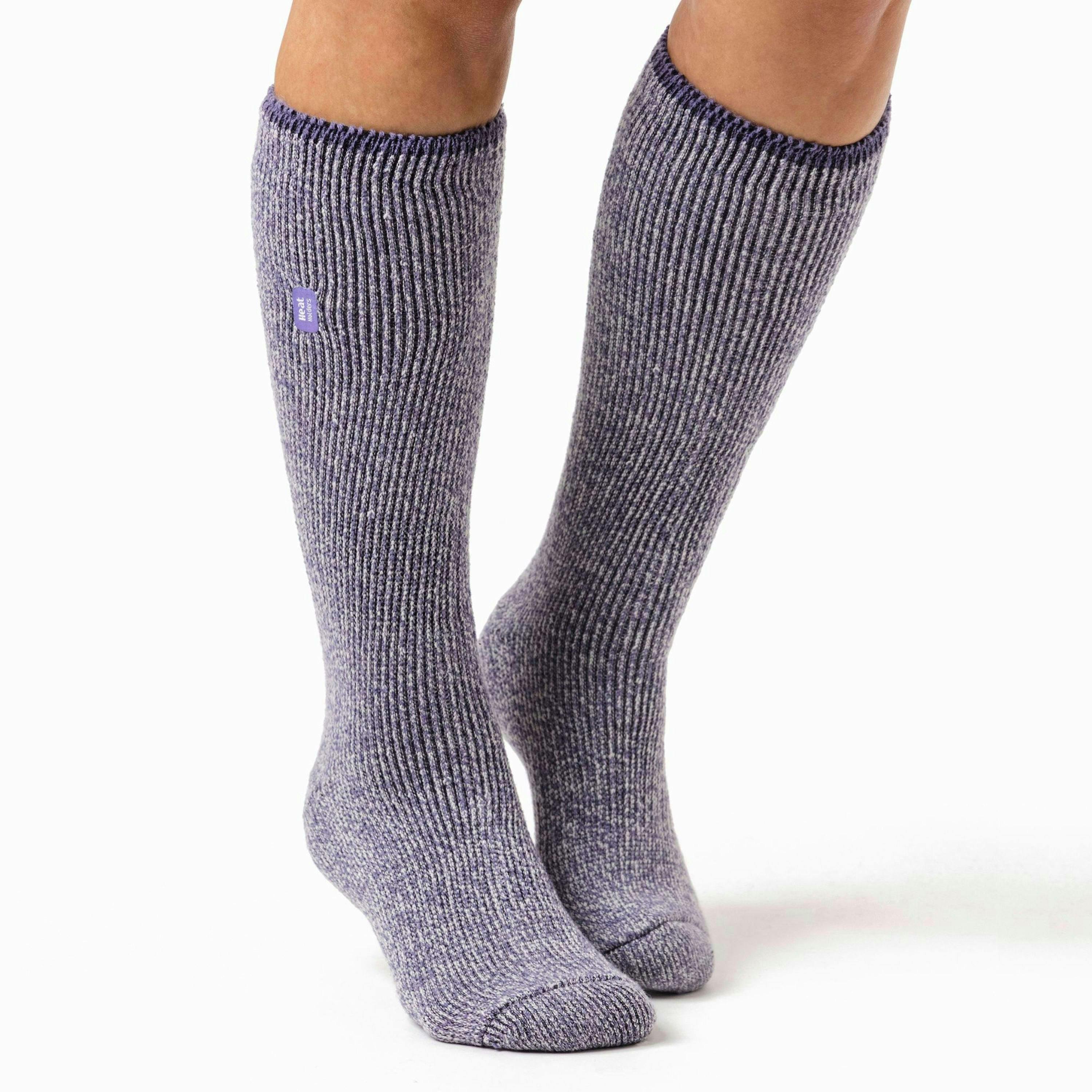 Ladies Outdoor Knee High Thermal Merino Wool Socks for Winter , view 4 of 5