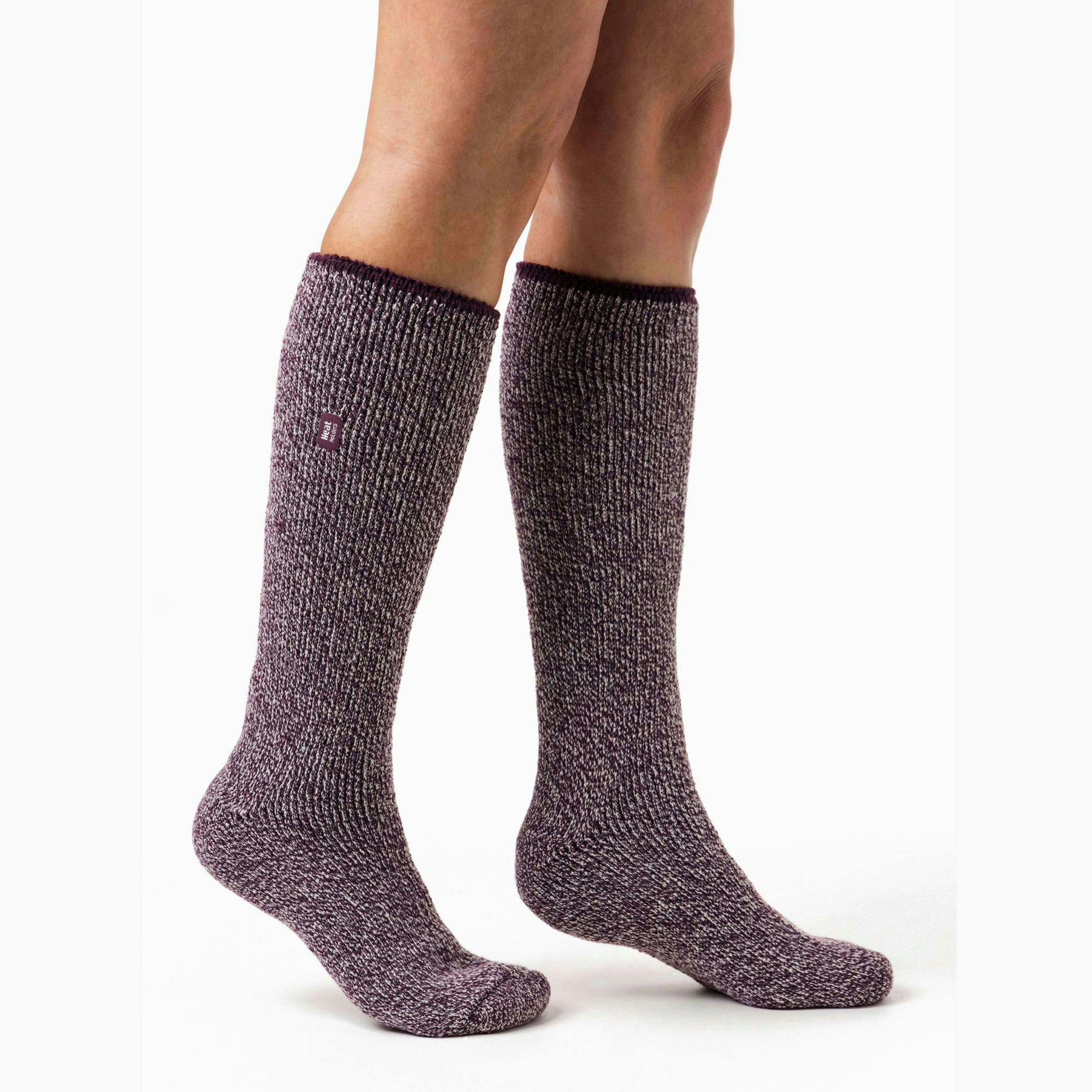 Ladies Outdoor Knee High Thermal Merino Wool Socks for Winter , view 5 of 5