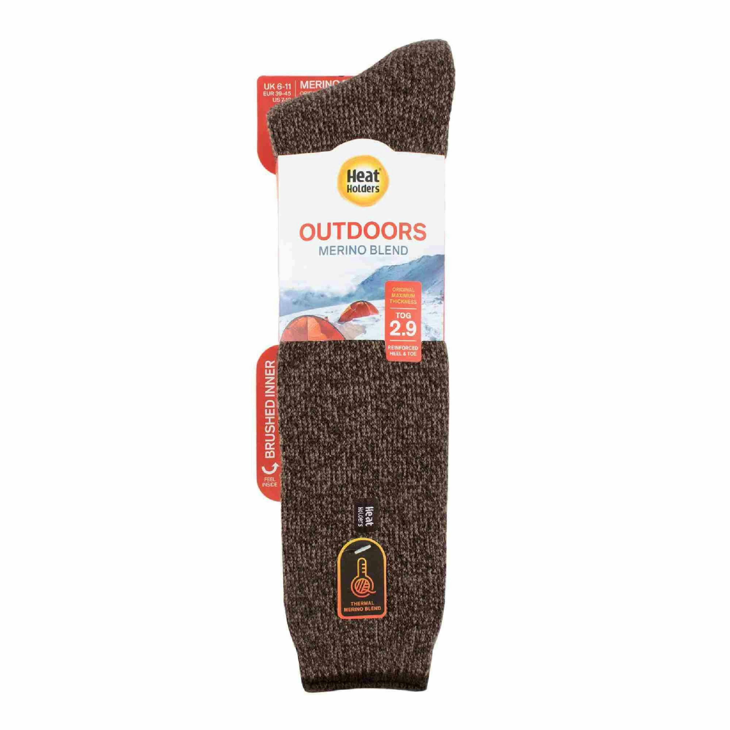 Mens Outdoor Knee High Thermal Merino Wool Socks for Winter , view 2 of 5