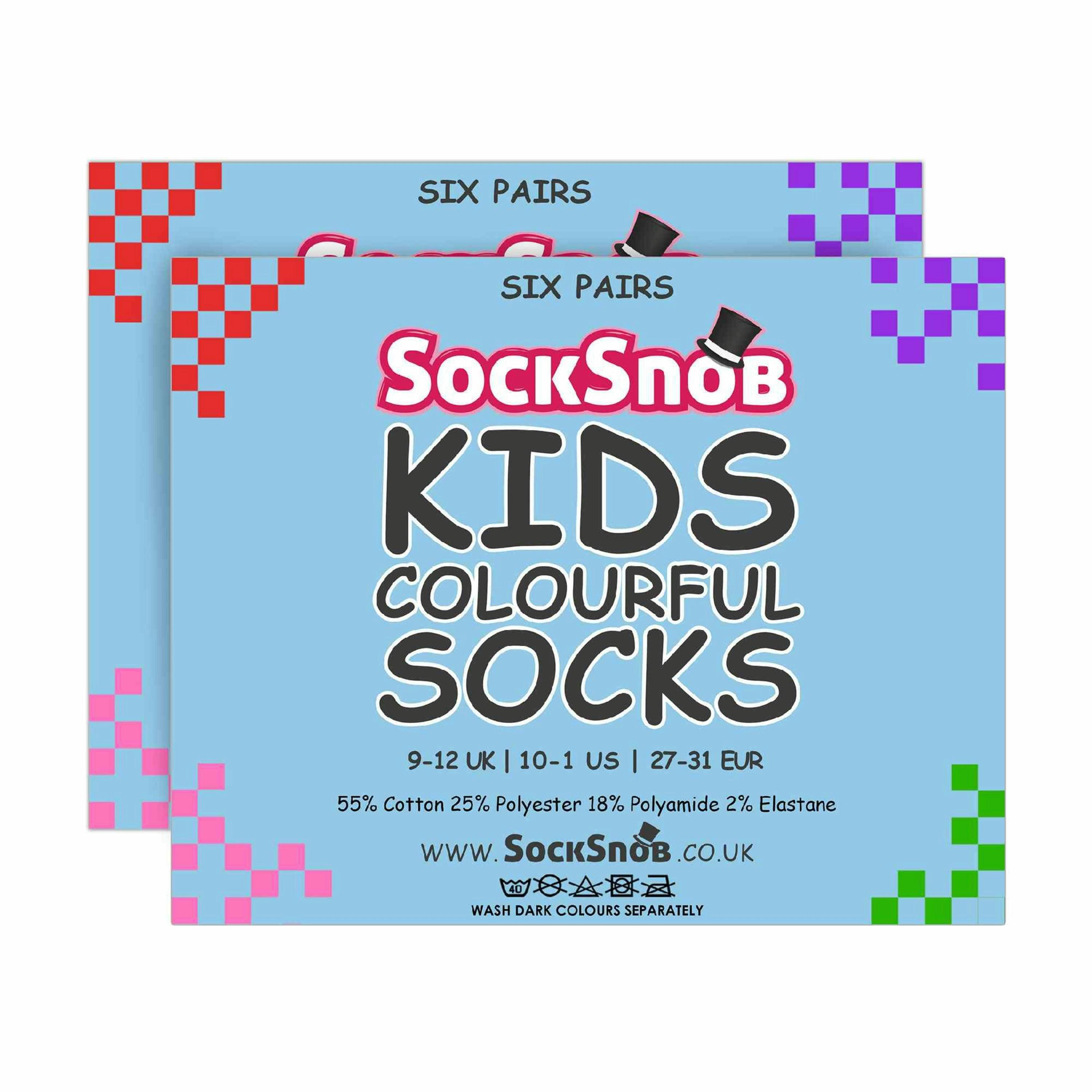 12 Pair Kids Soft Cotton Colourful Casual Plain Dress Socks , view 2 of 5