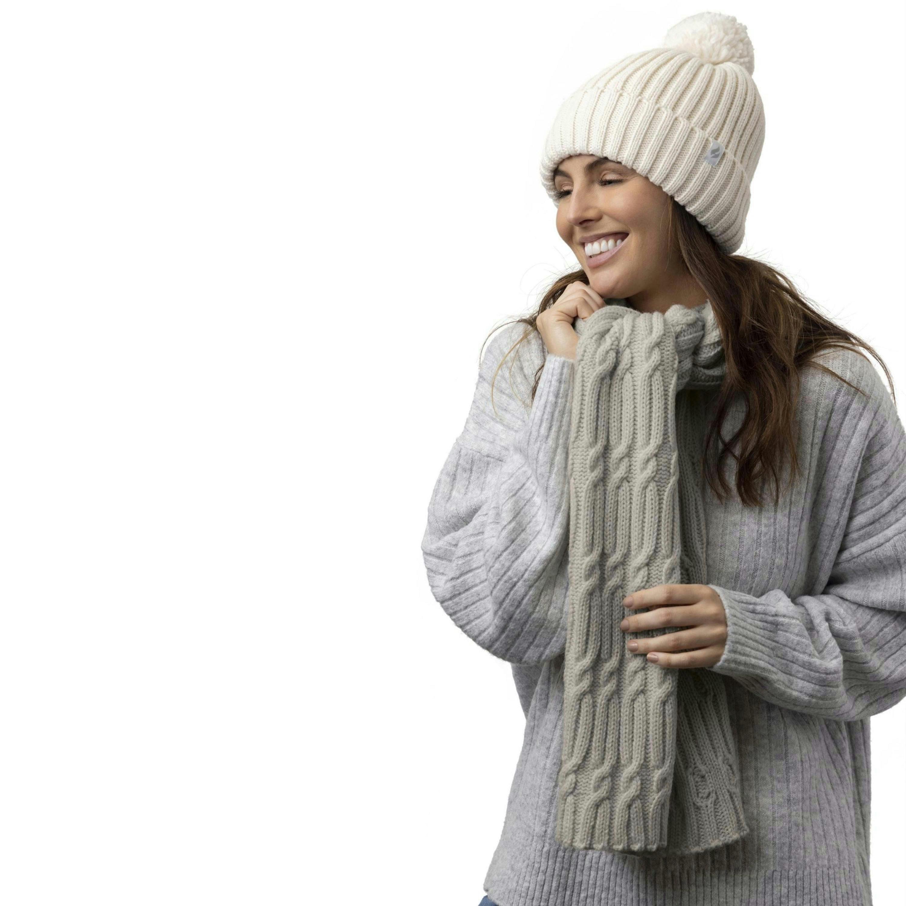Ladies Luxury Fleece Winter Scarf Thermal Scarf for Cold Weather , view 3 of 5