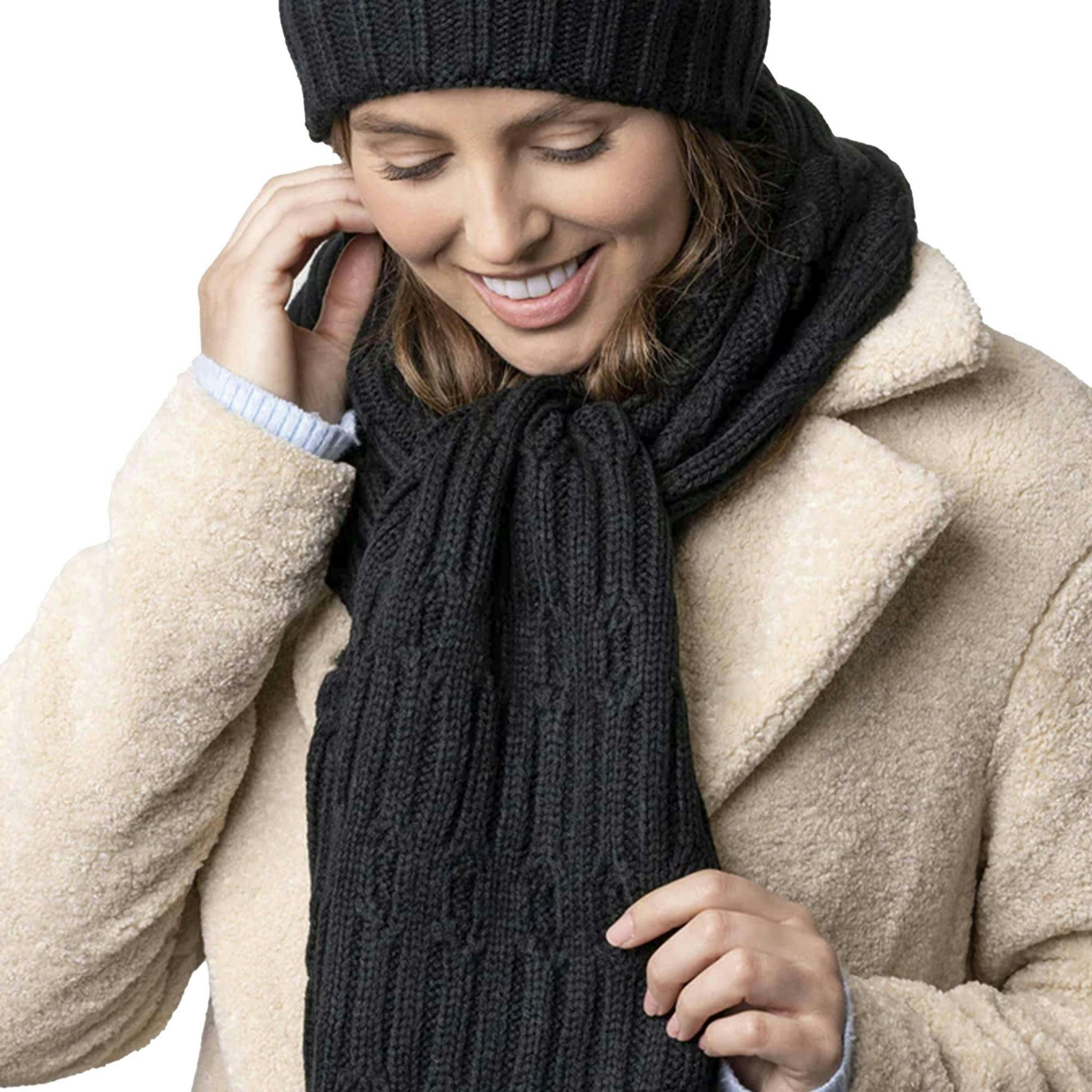 Ladies Luxury Fleece Winter Scarf Thermal Scarf for Cold Weather , view 4 of 5