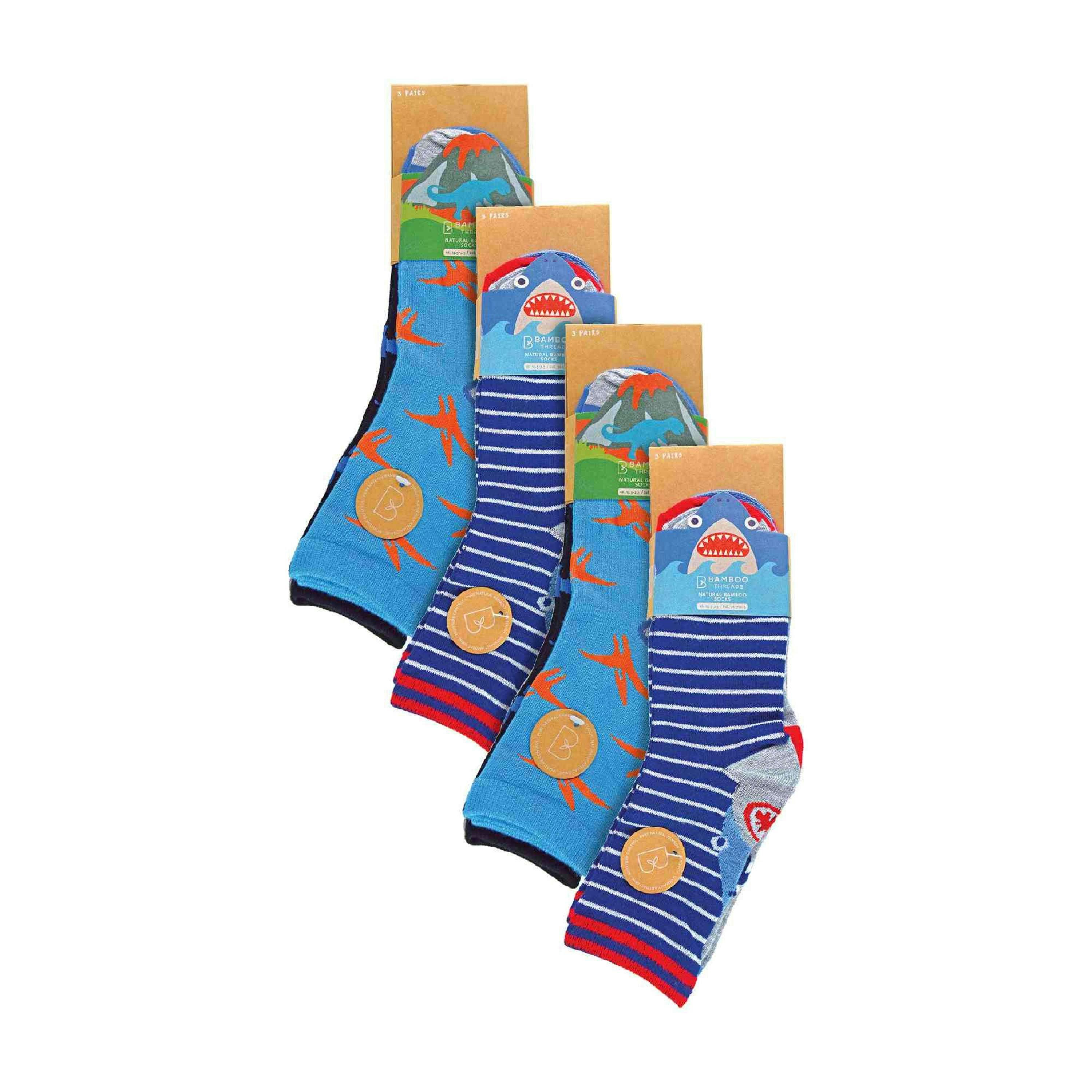 12 Pack Girls & Boys Novelty Soft Breathable Bamboo Trainer Socks , view 2 of 5