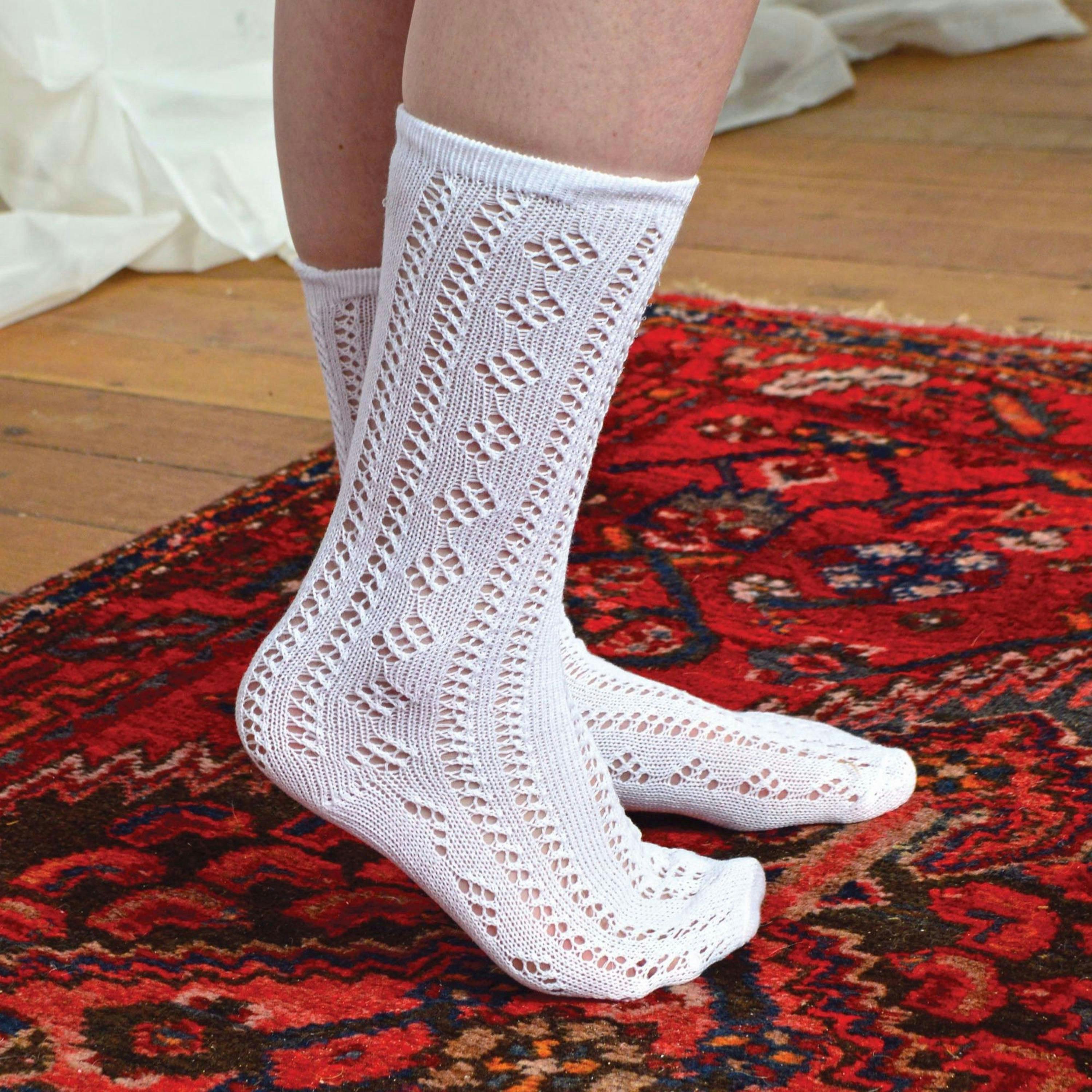 12 Pair Soft Cotton Rich Knee High White Uniform Kids Socks for School , view 3 of 5