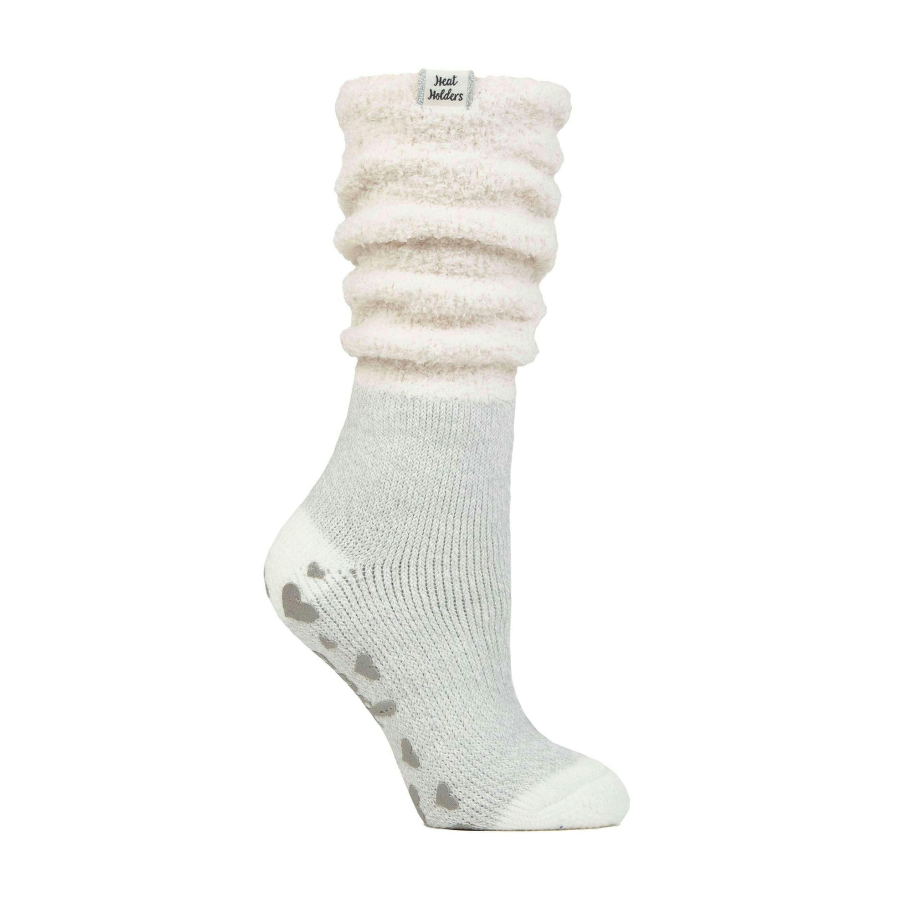 Ladies Fluffy Slouch Top Non Slip Thermal Bed Socks , view 1 of 5