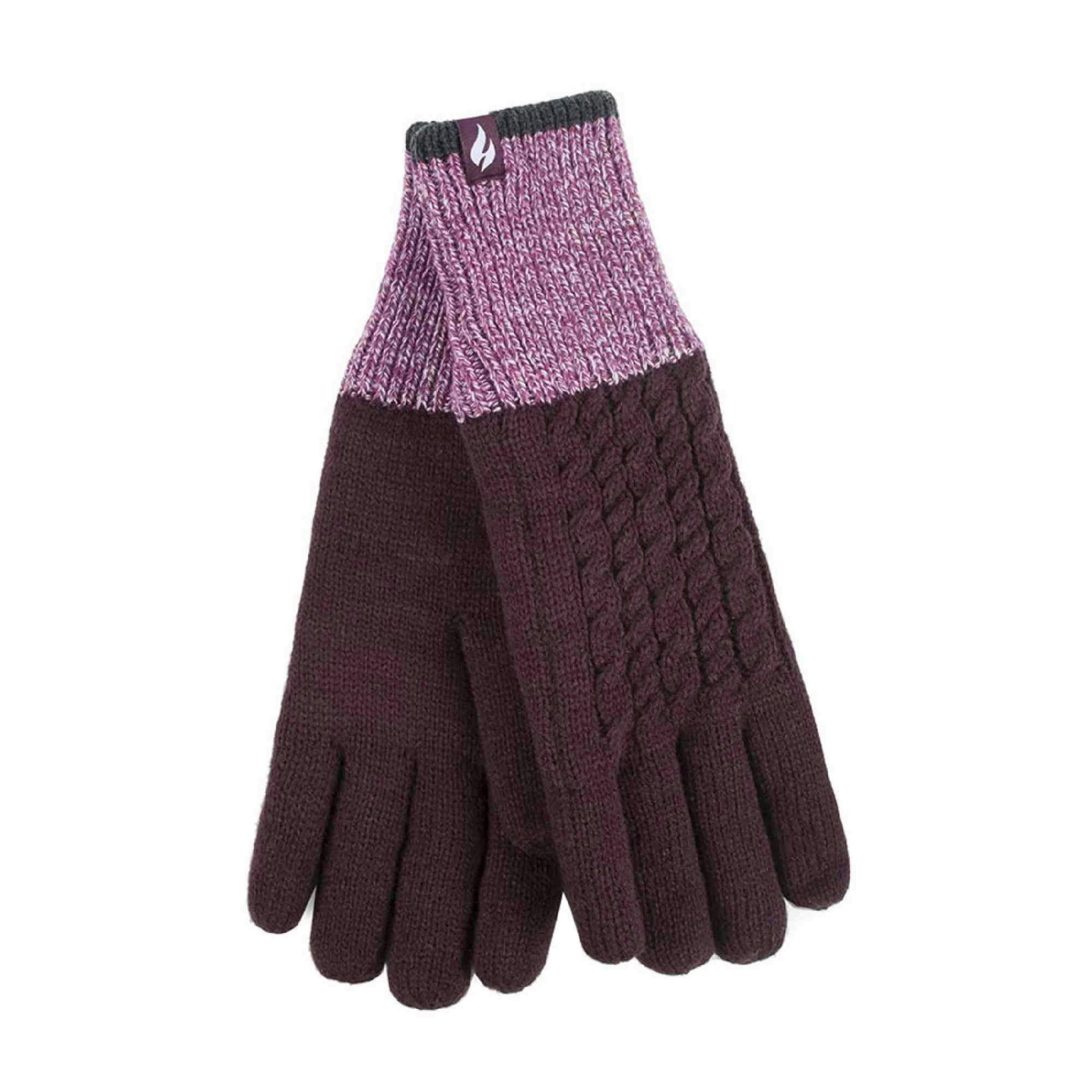 Womens Patterned Fleece Lined Warm Thermal Gloves for Winter , view 1 of 5