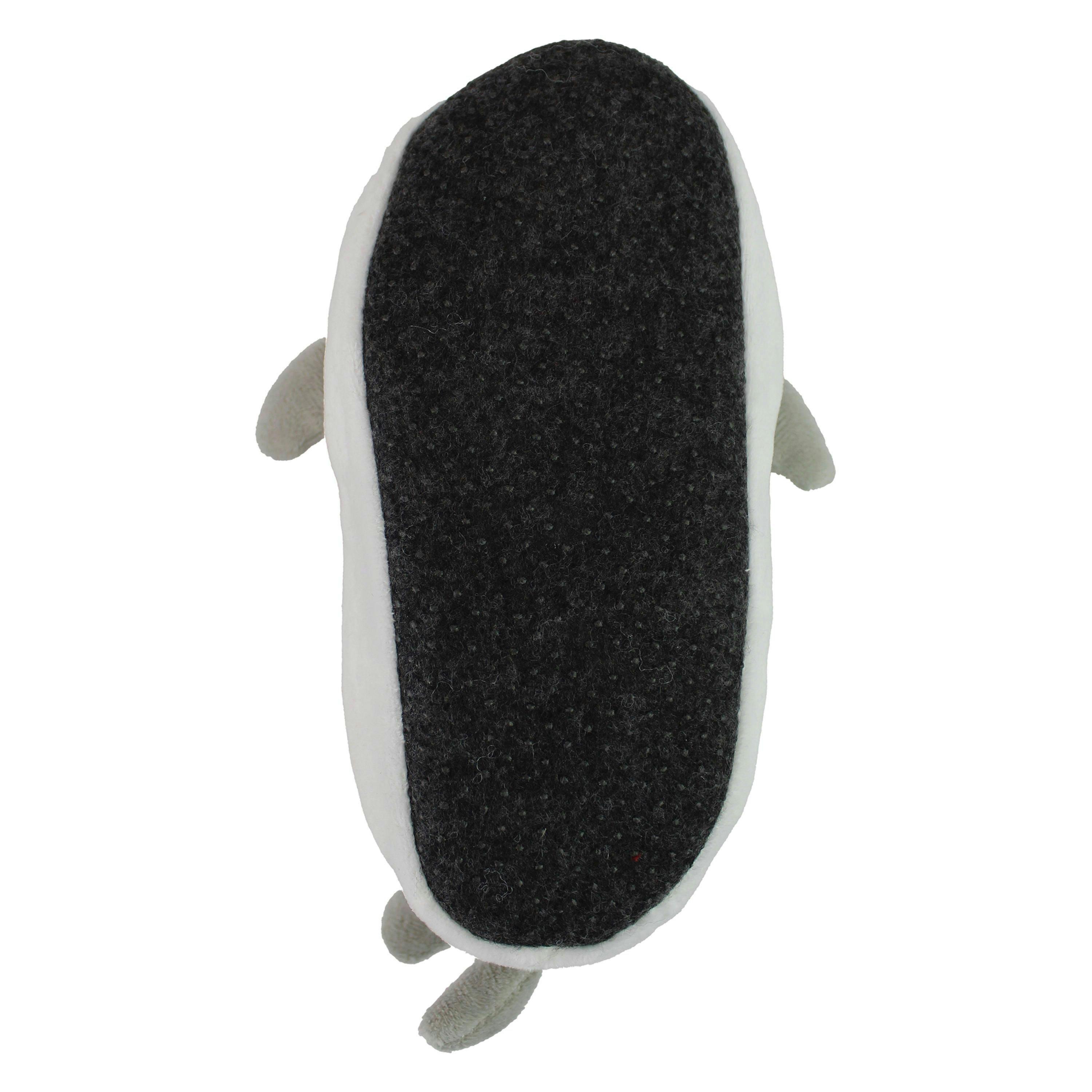Kids Soft Plush Novelty 3D Grey Shark Slippers , view 5 of 5