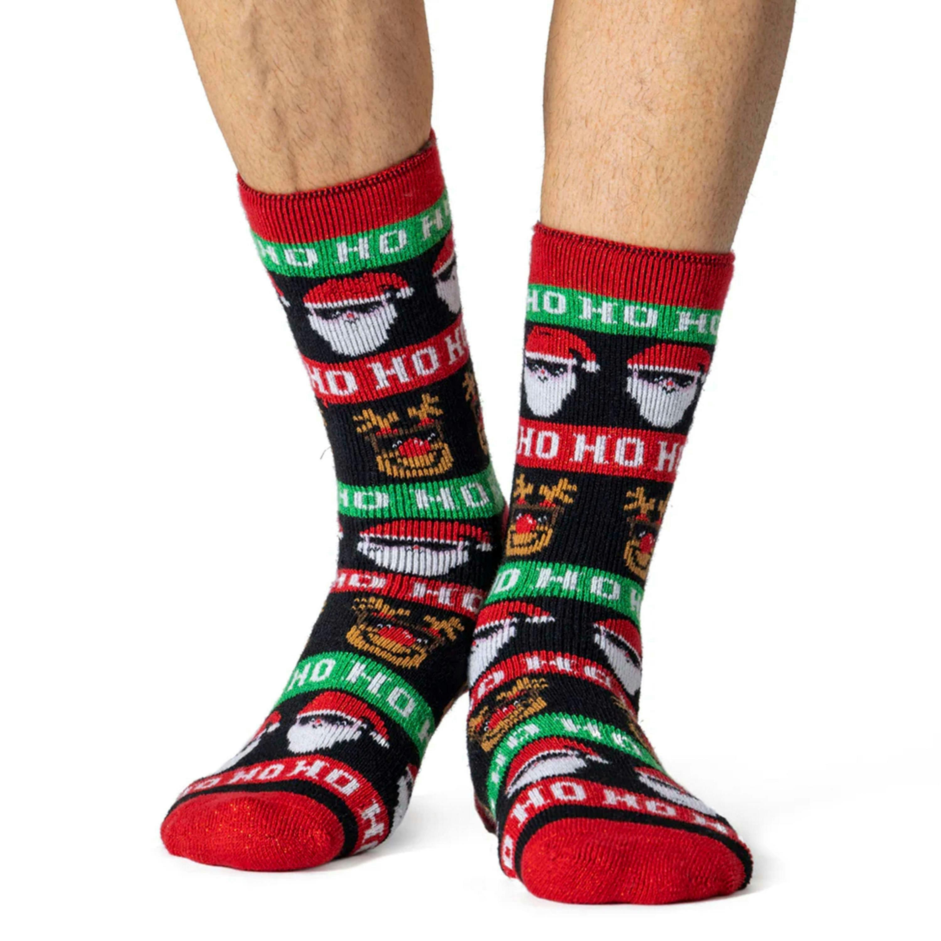 Mens Fluffy Christmas Socks by Heat Holders Lite , view 4 of 4