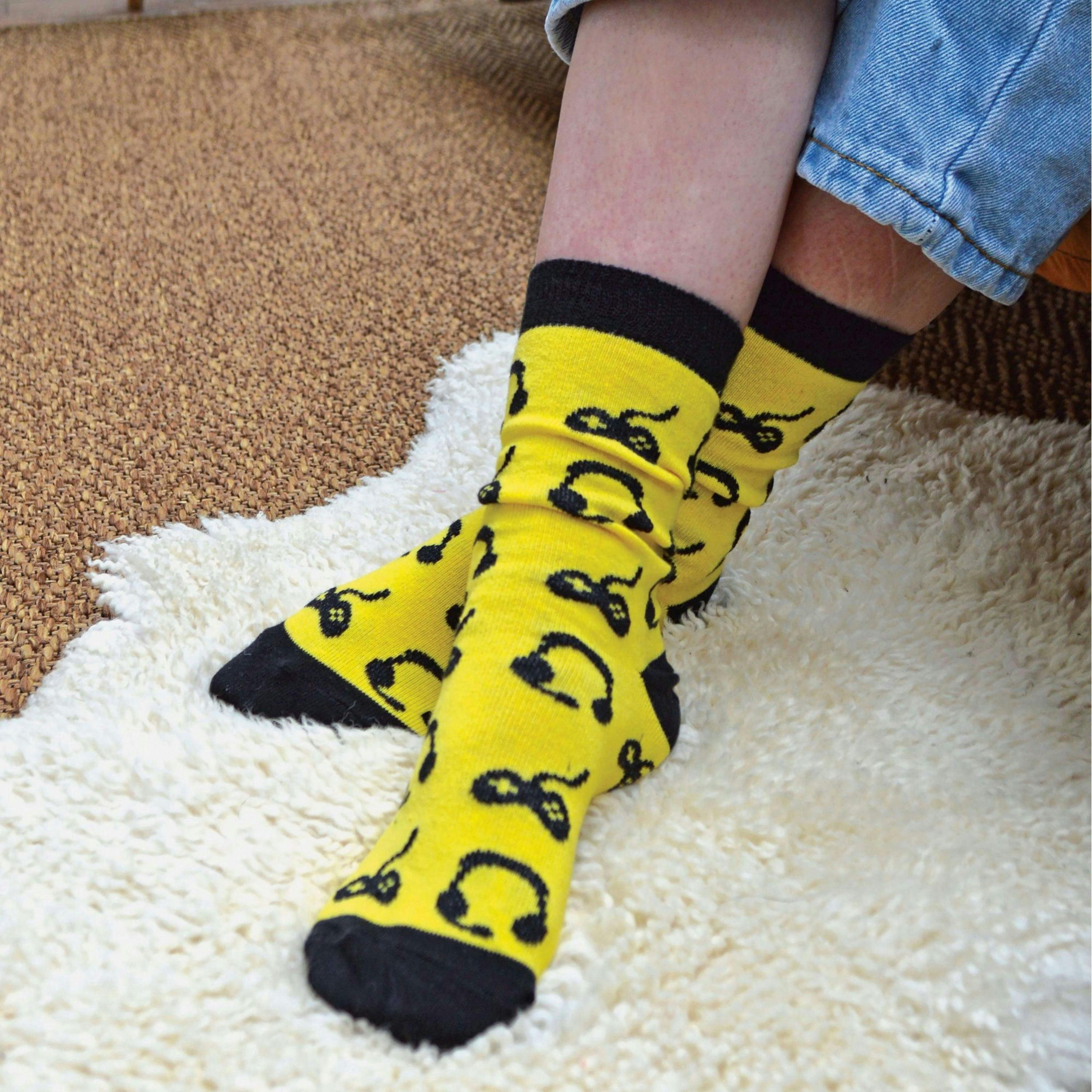 3 Pack Girls & Boys Novelty Video Gaming Socks , view 3 of 5