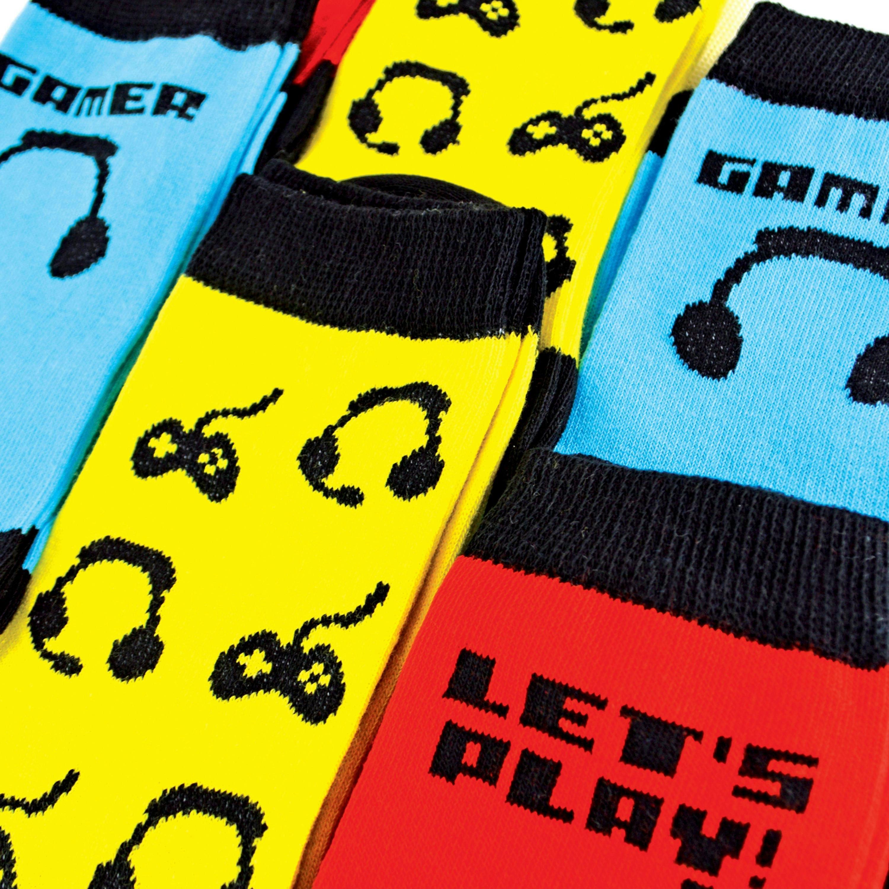 3 Pack Girls & Boys Novelty Video Gaming Socks , view 5 of 5