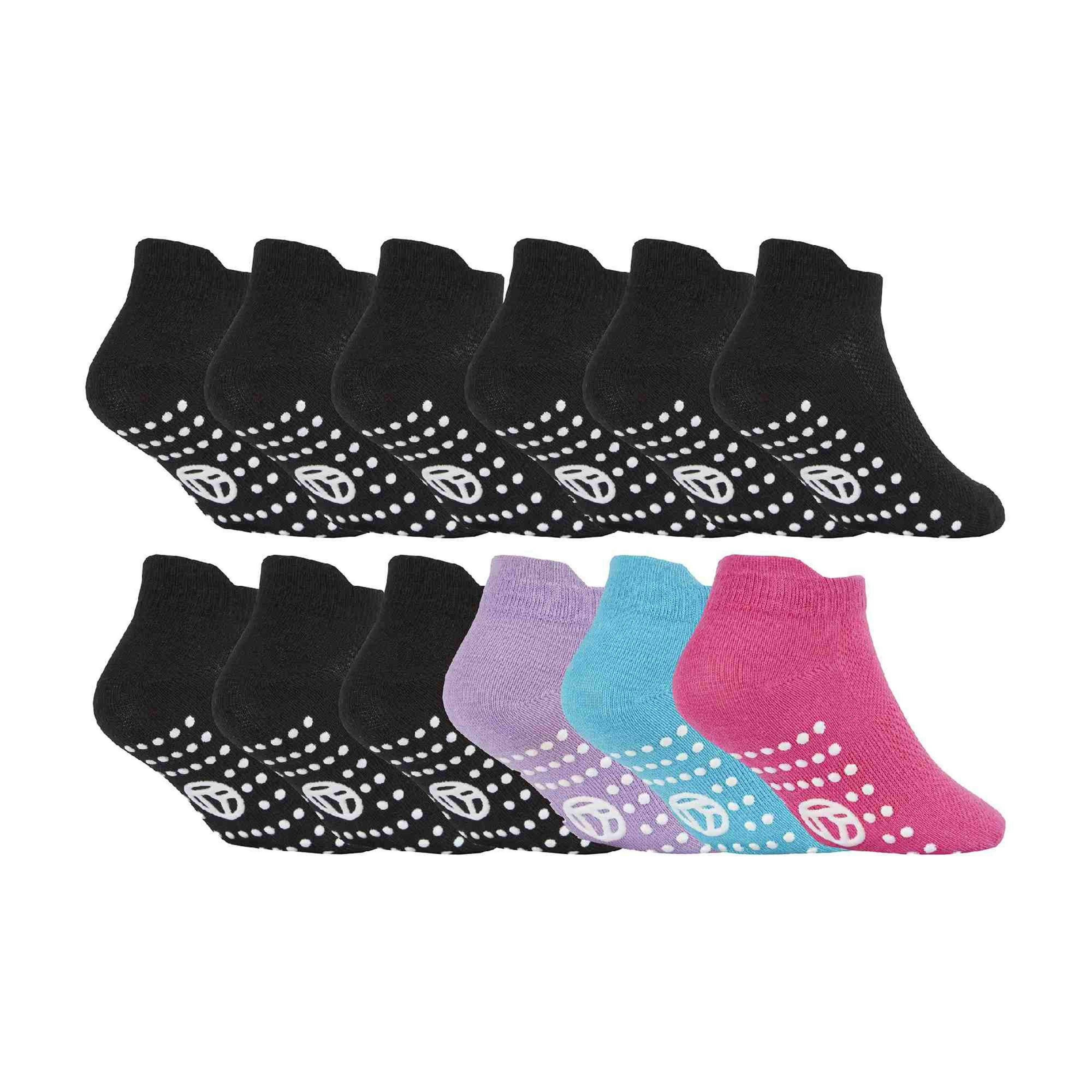 12 Pack Kids Ankle Non Slip Soft Breathable Cotton Socks for Gym , view 1 of 2