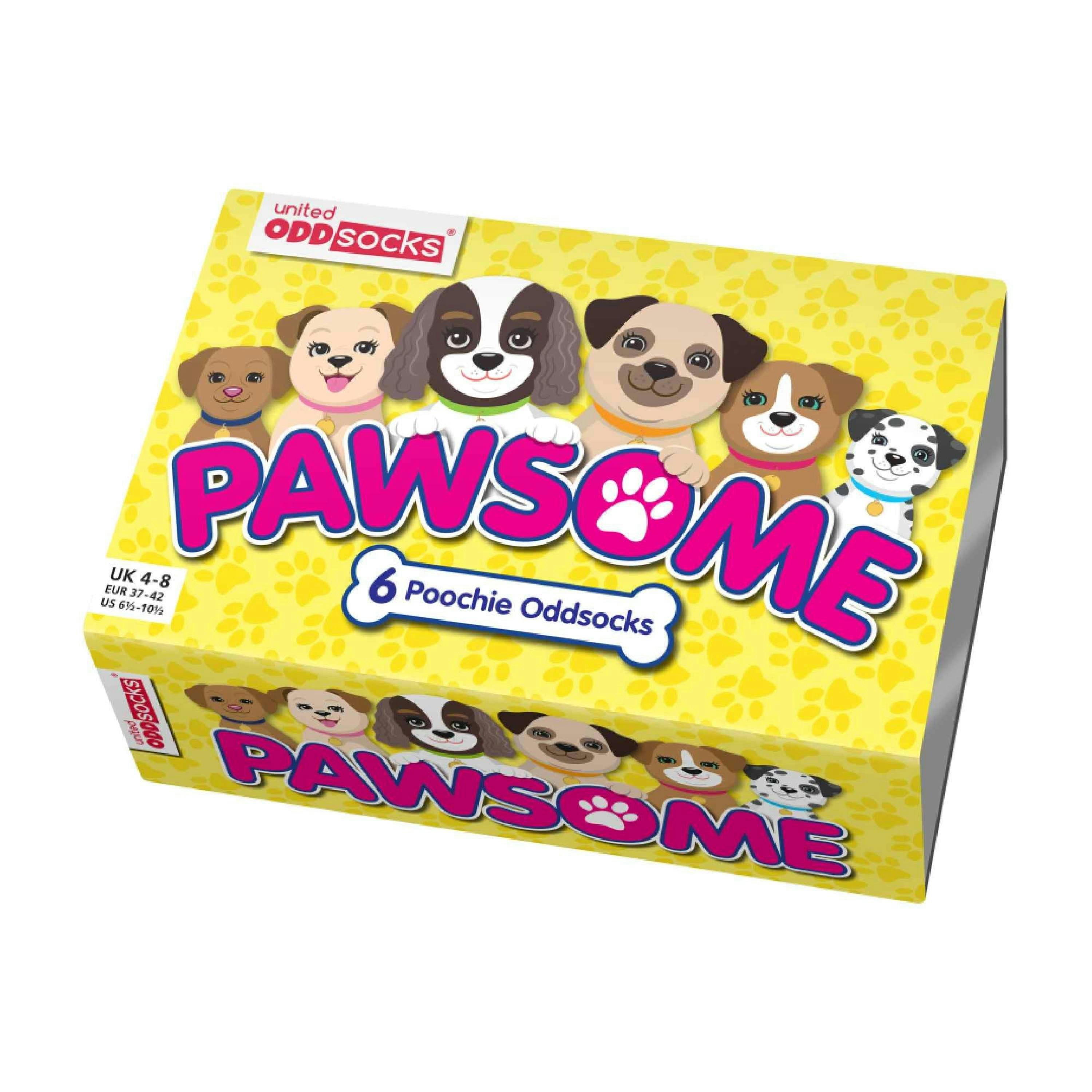 6 Pack Ladies Puppy Dog Novelty Odd Socks in Gift Box , view 2 of 5