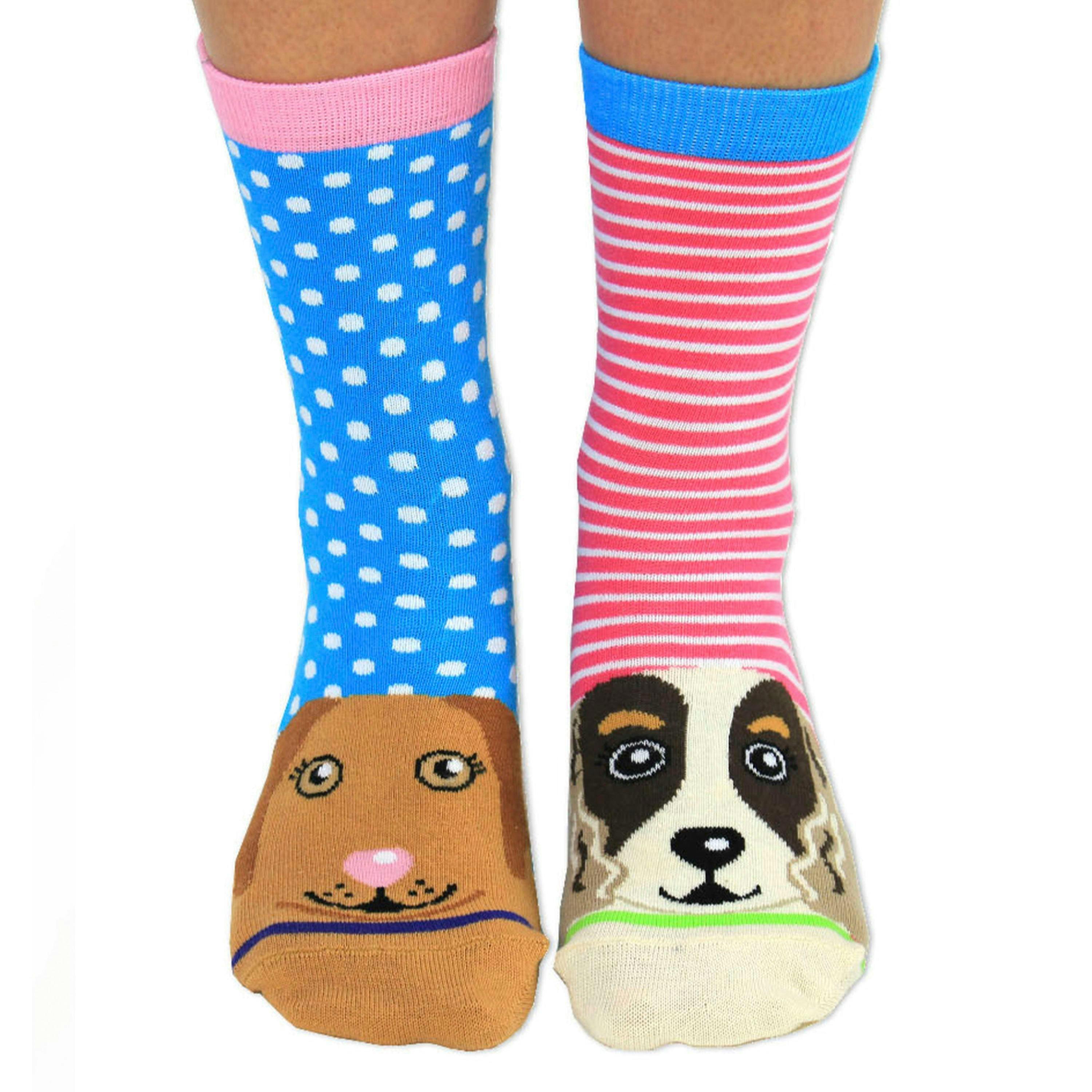 6 Pack Ladies Puppy Dog Novelty Odd Socks in Gift Box , view 3 of 5