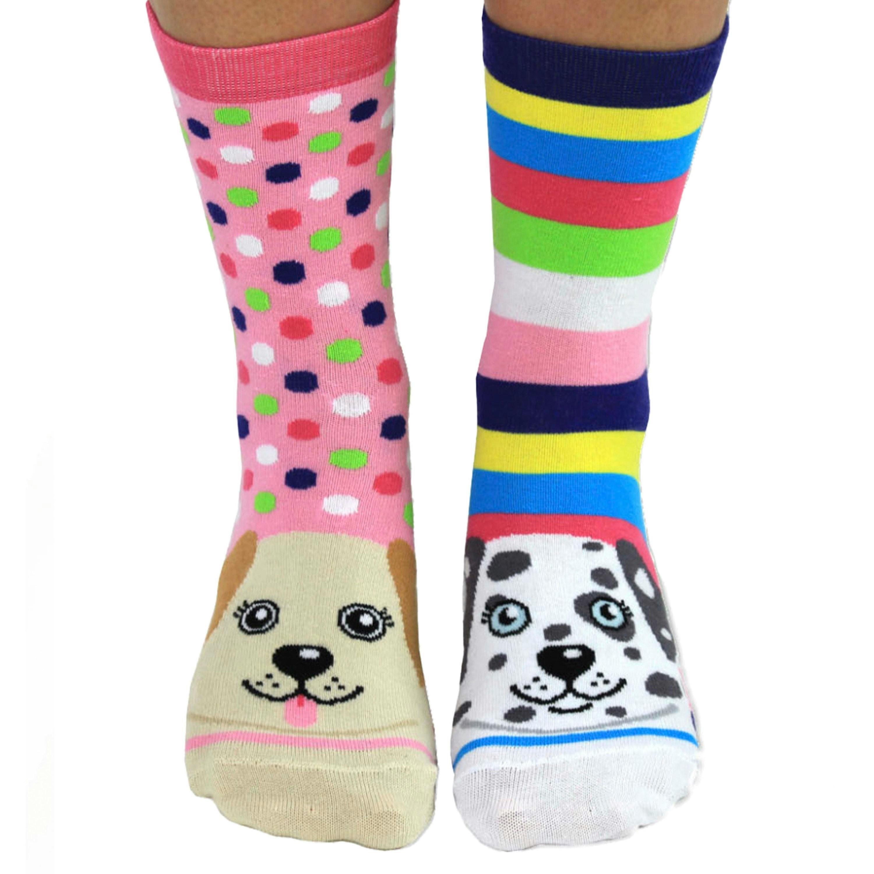 6 Pack Ladies Puppy Dog Novelty Odd Socks in Gift Box , view 4 of 5
