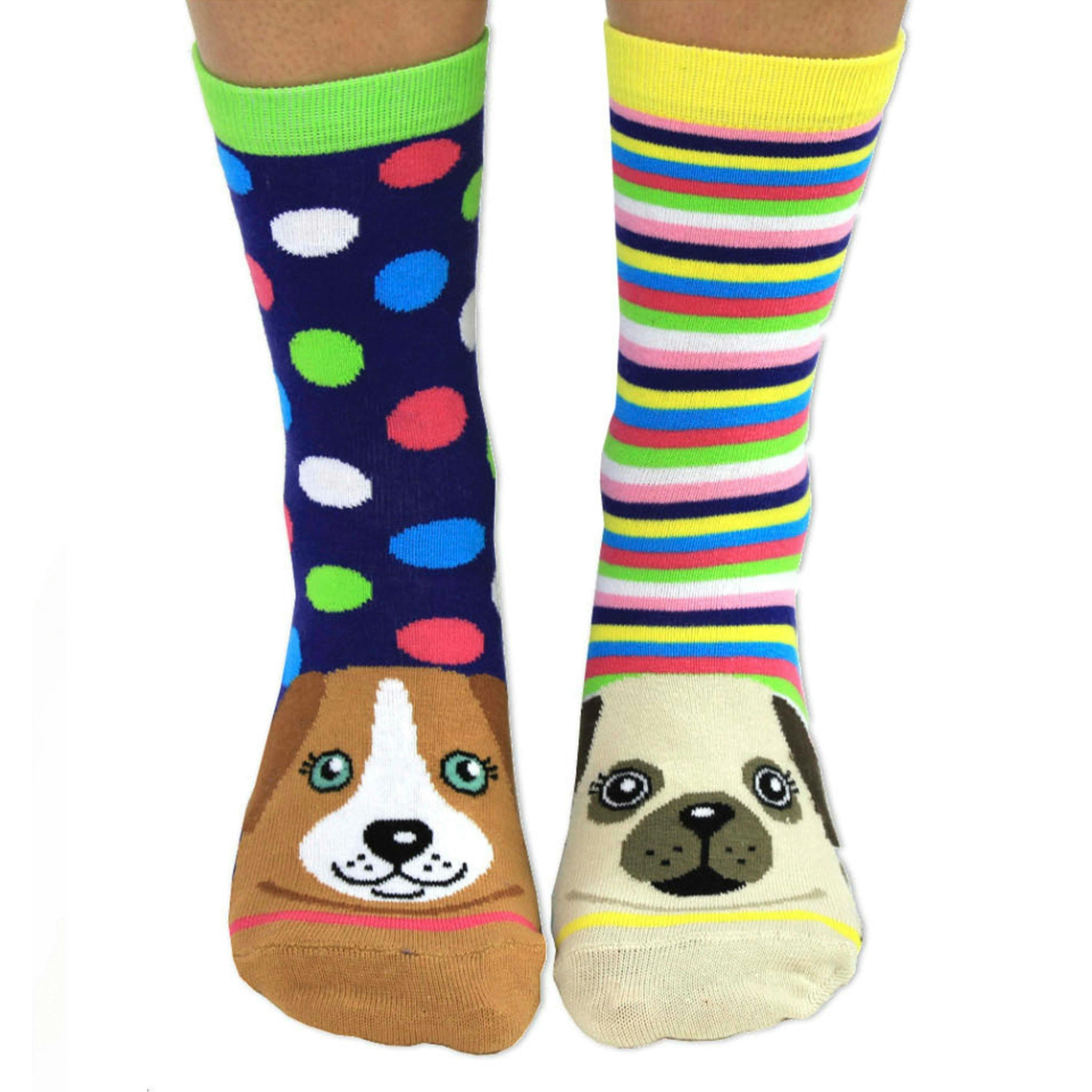 6 Pack Ladies Puppy Dog Novelty Odd Socks in Gift Box , view 5 of 5