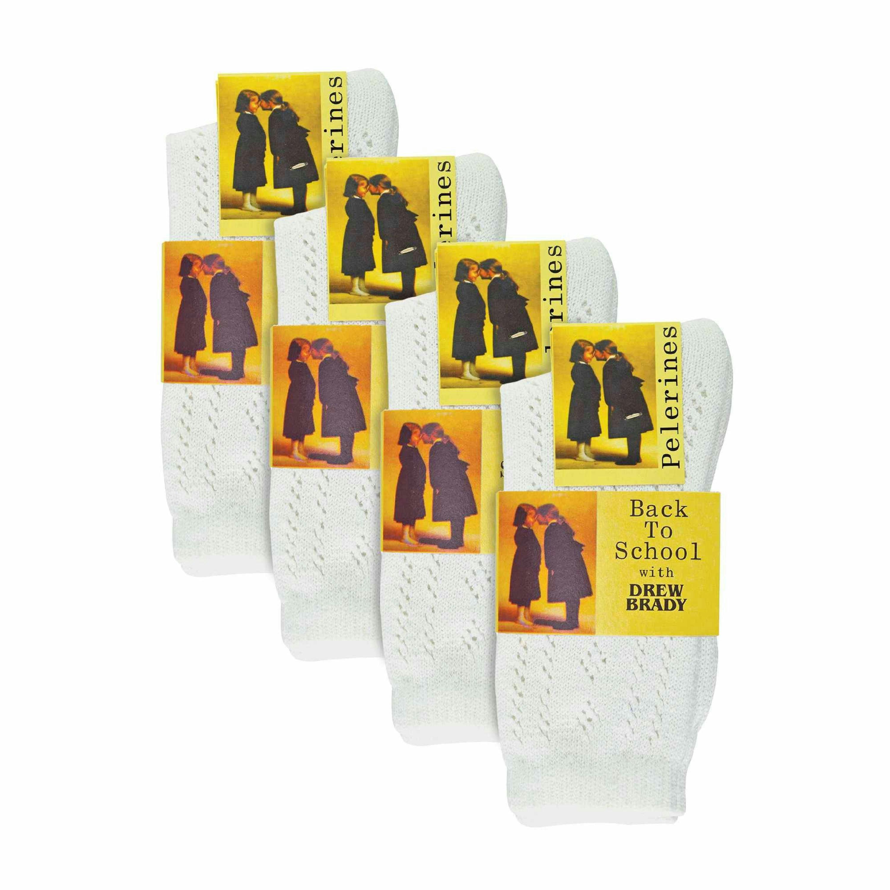 12 Pack Girls Cute Ankle Pelerine School Socks , view 2 of 5