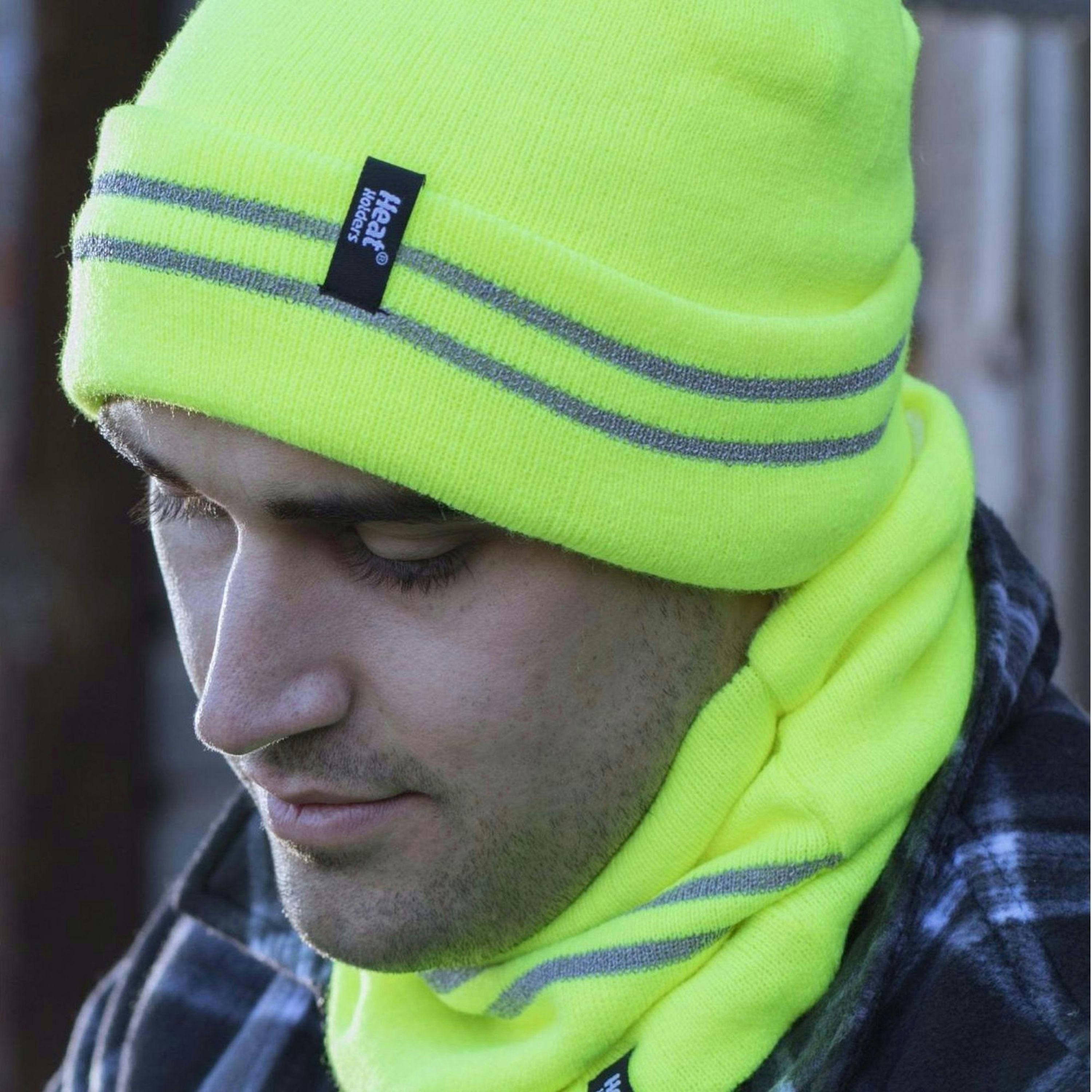 Mens Reflective Cold Weather Workwear Set: Hat, Neck Warmer & Gloves , view 5 of 5