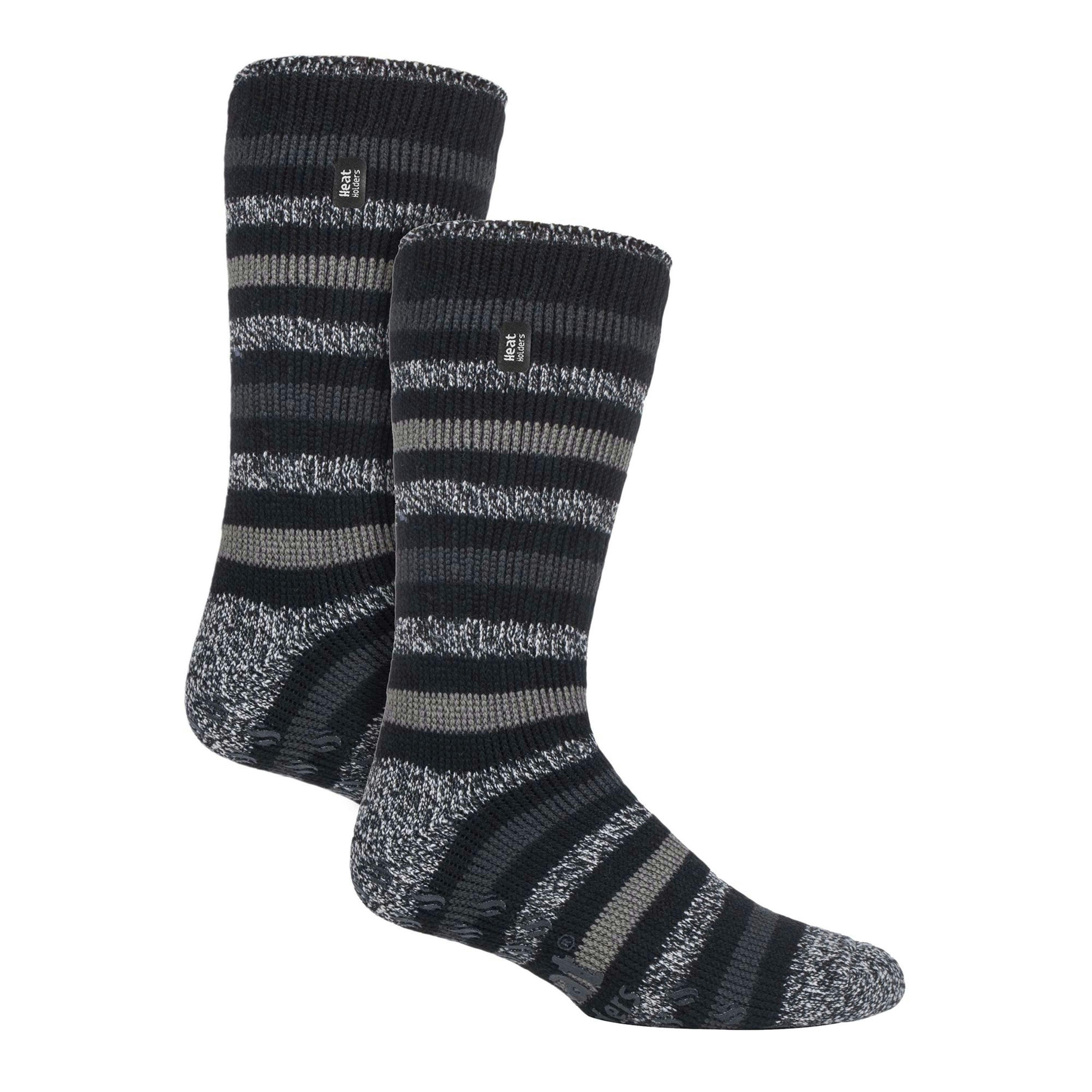 2 Pair Mens Winter Crew Slipper Socks , view 1 of 4
