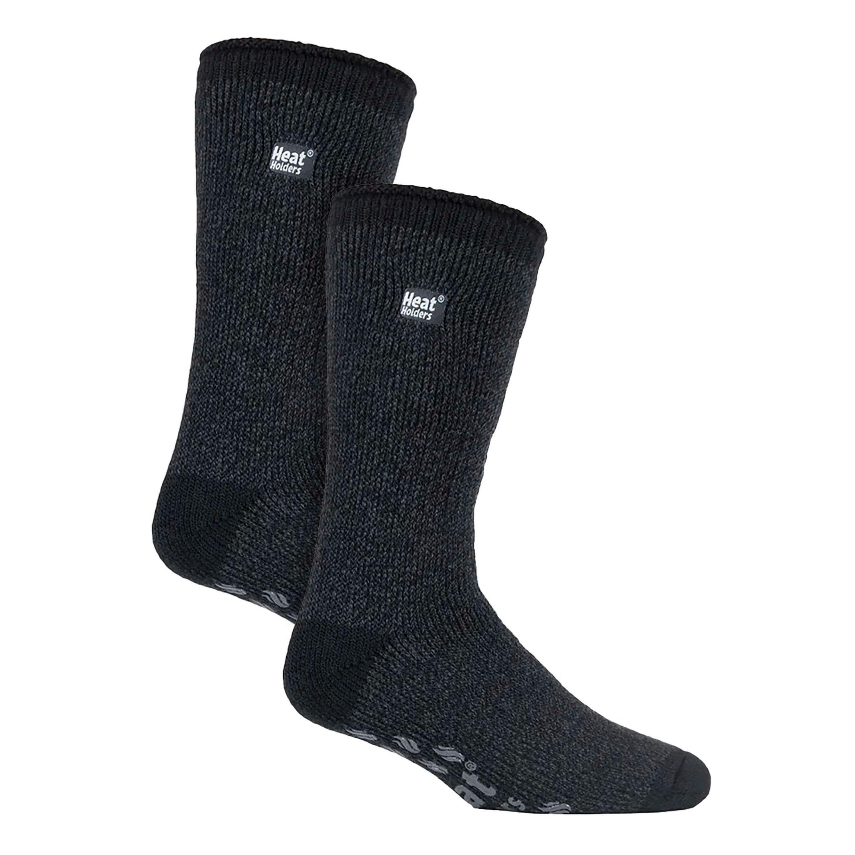 2 Pair Mens Winter Crew Slipper Socks , view 1 of 4