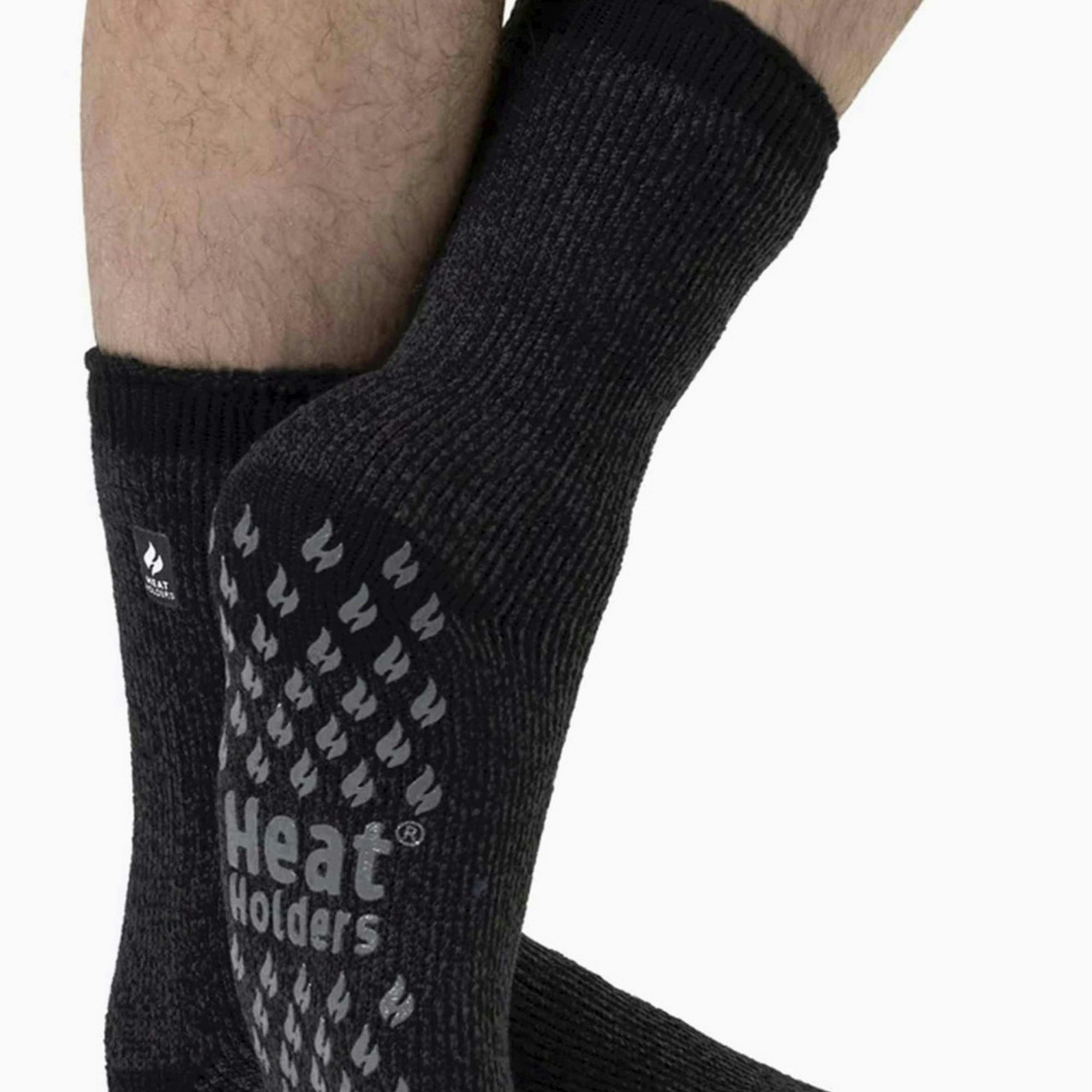 2 Pair Mens Winter Crew Slipper Socks , view 4 of 4