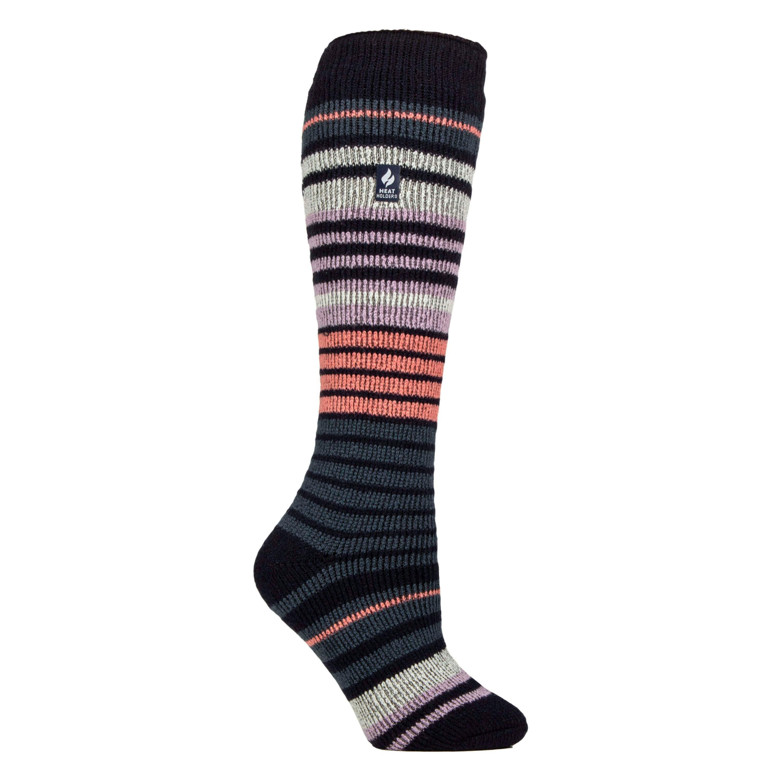 Ladies Thermal Striped Ski Socks , view 1 of 3