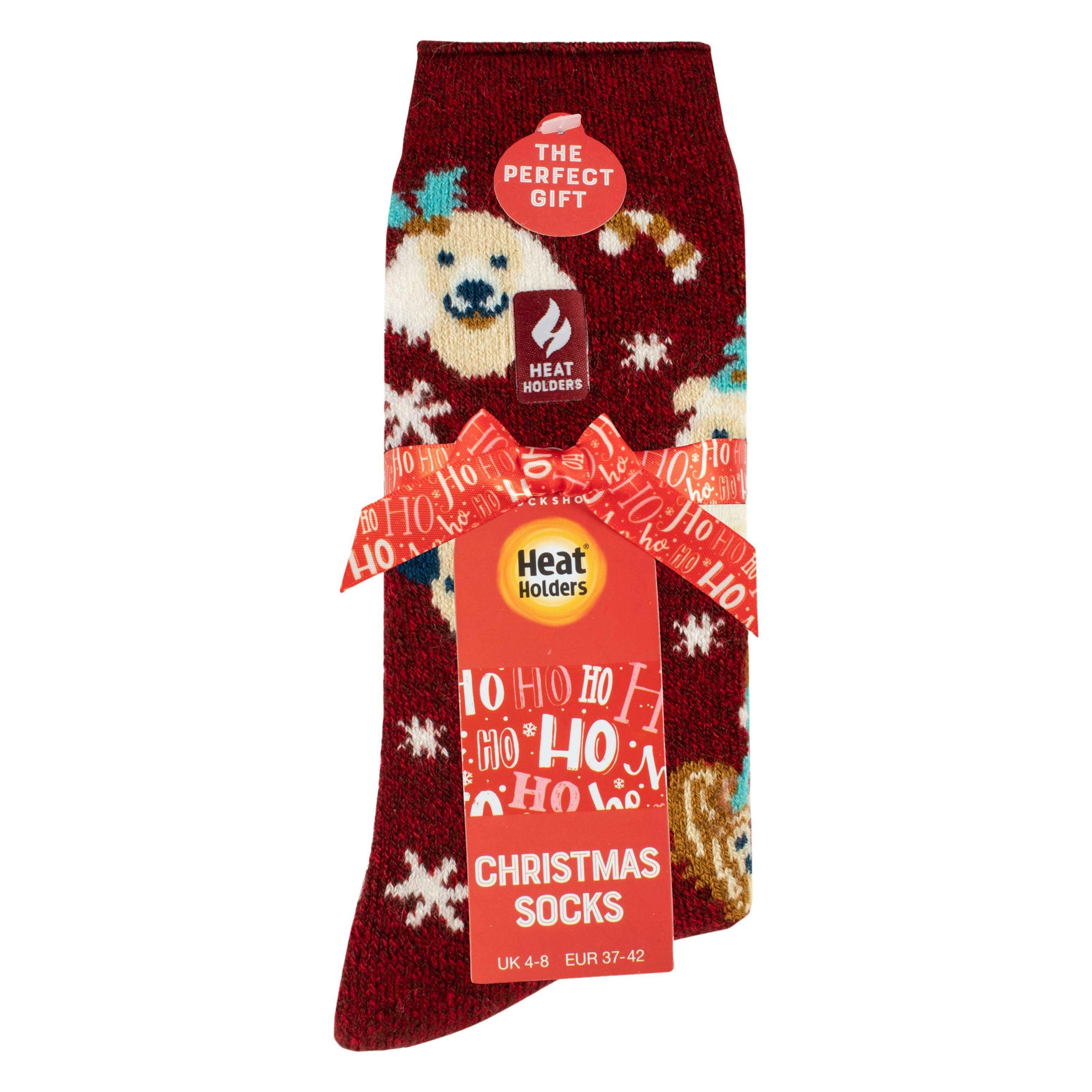 Ladies Lite Thermal Christmas Novelty Patterned Socks , view 2 of 5