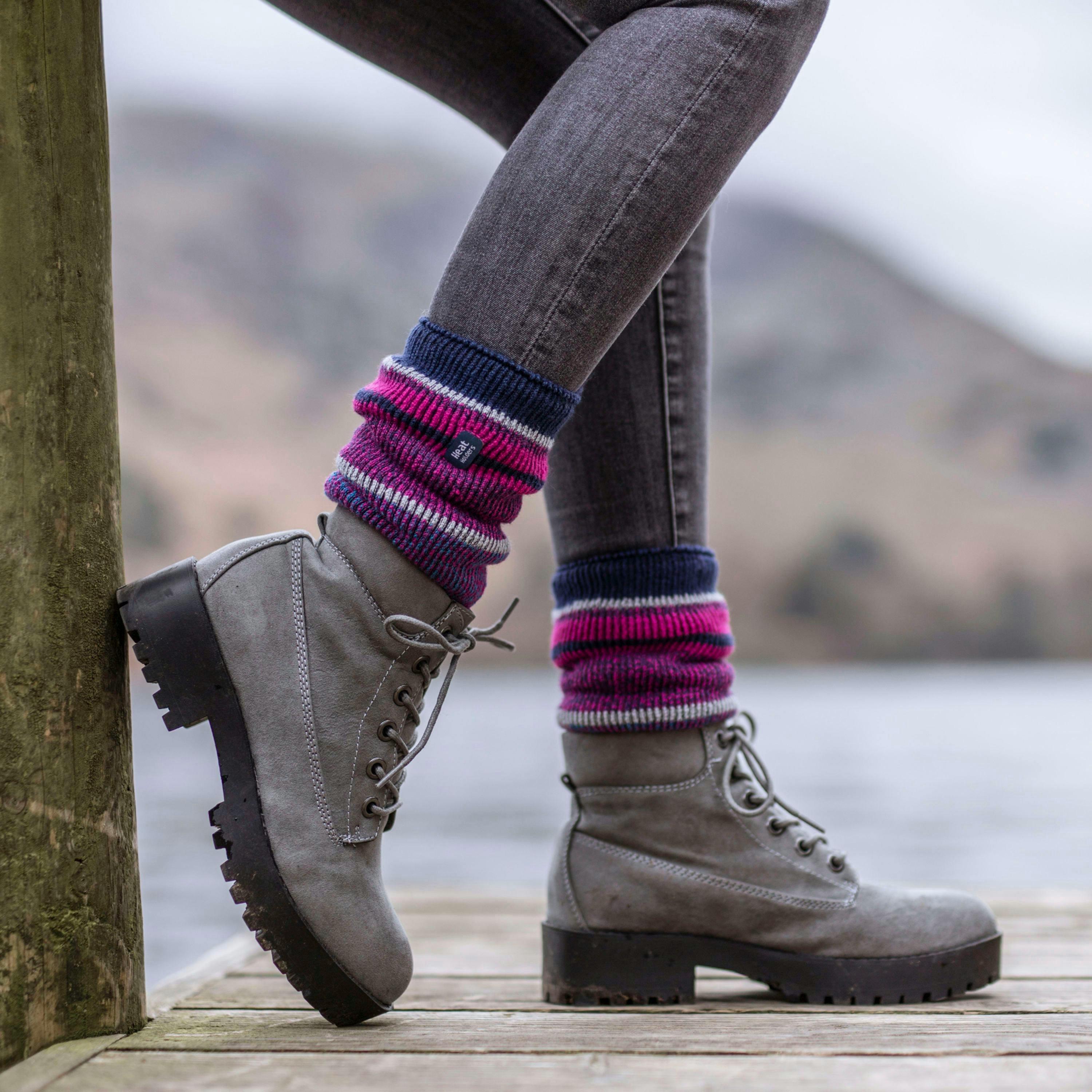 Ladies Thermal Lite Patterned Socks for Winter , view 5 of 5