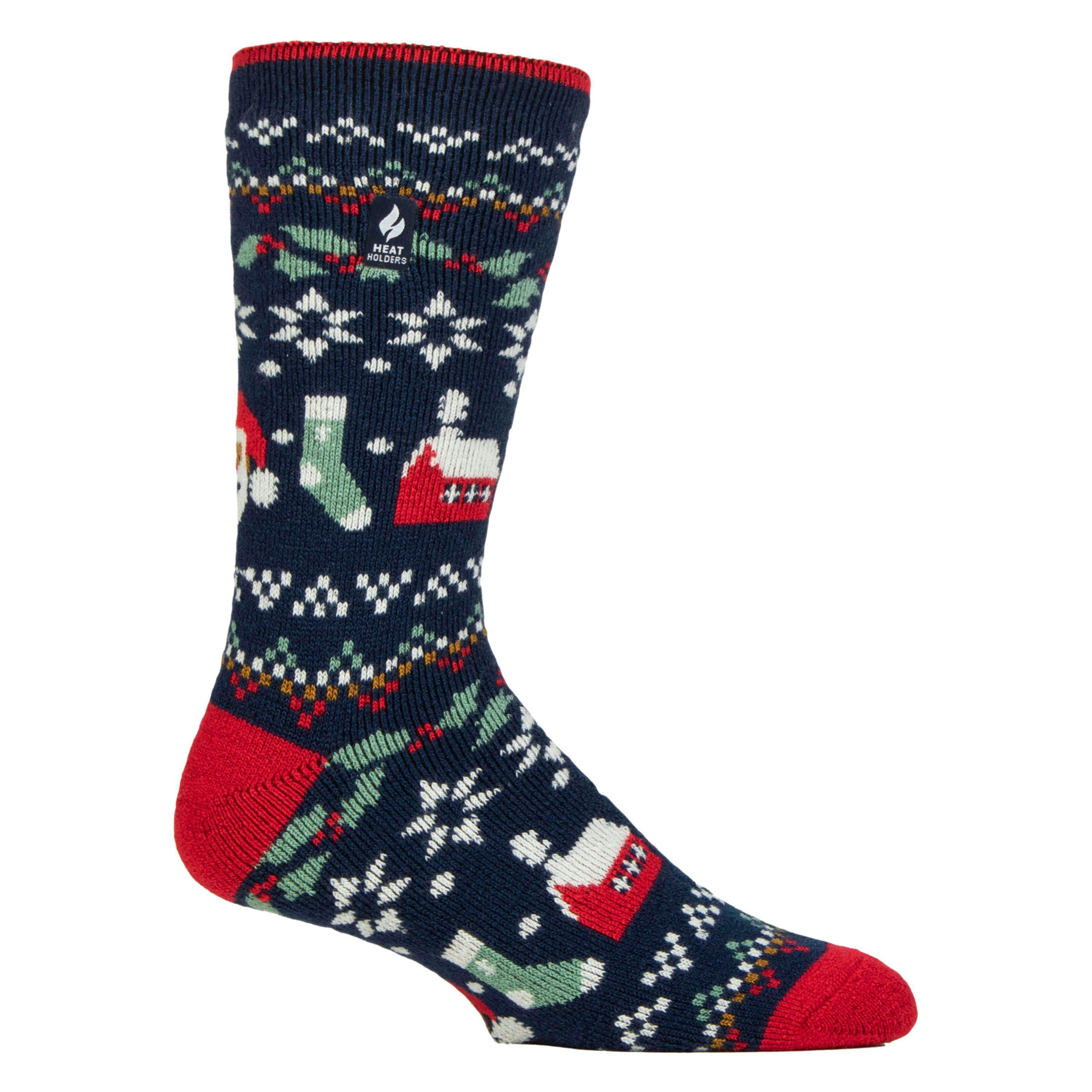Mens Thermal Lite Christmas Novelty Socks for Winter , view 1 of 5