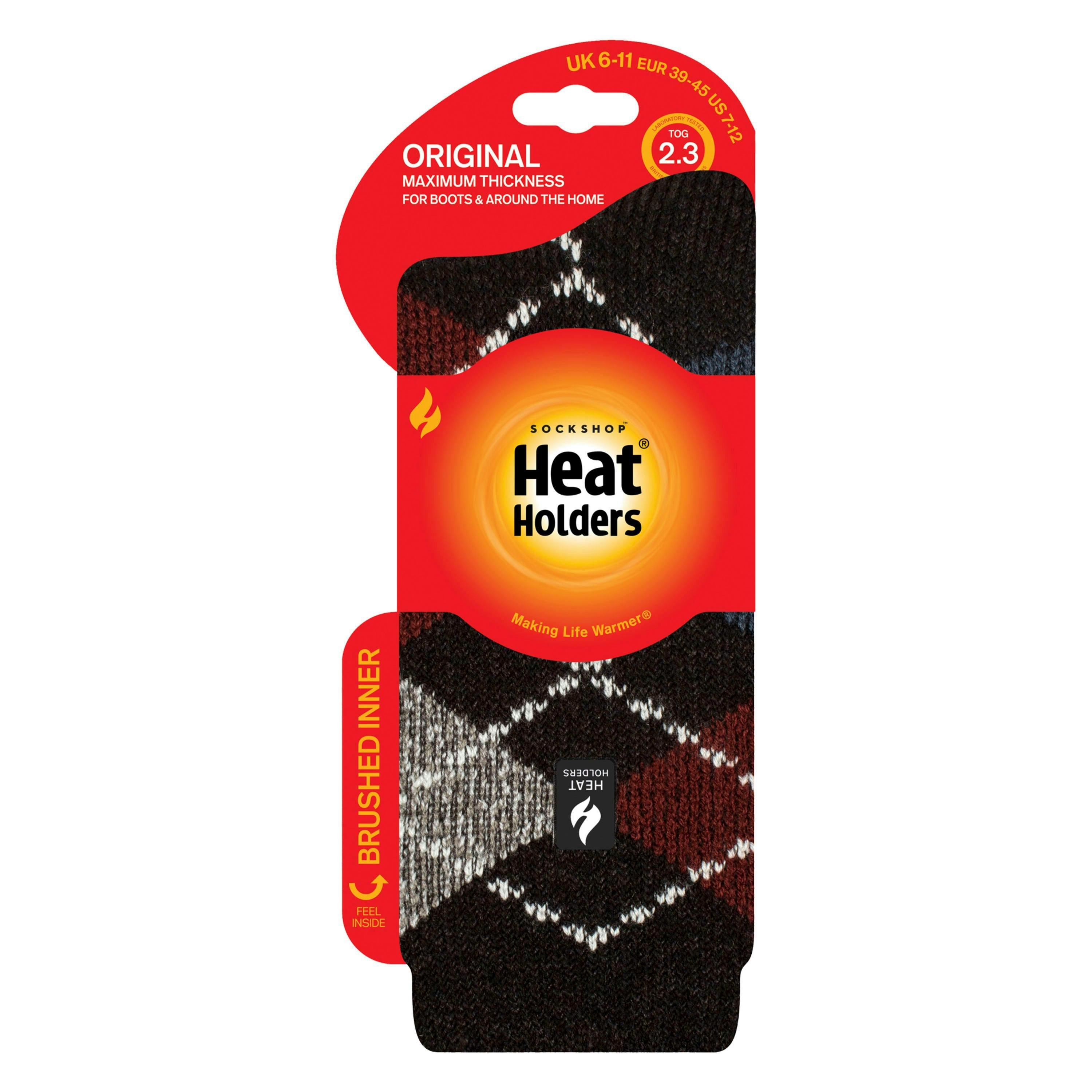 Mens Jacquard Thermal Socks for Winter , view 2 of 3