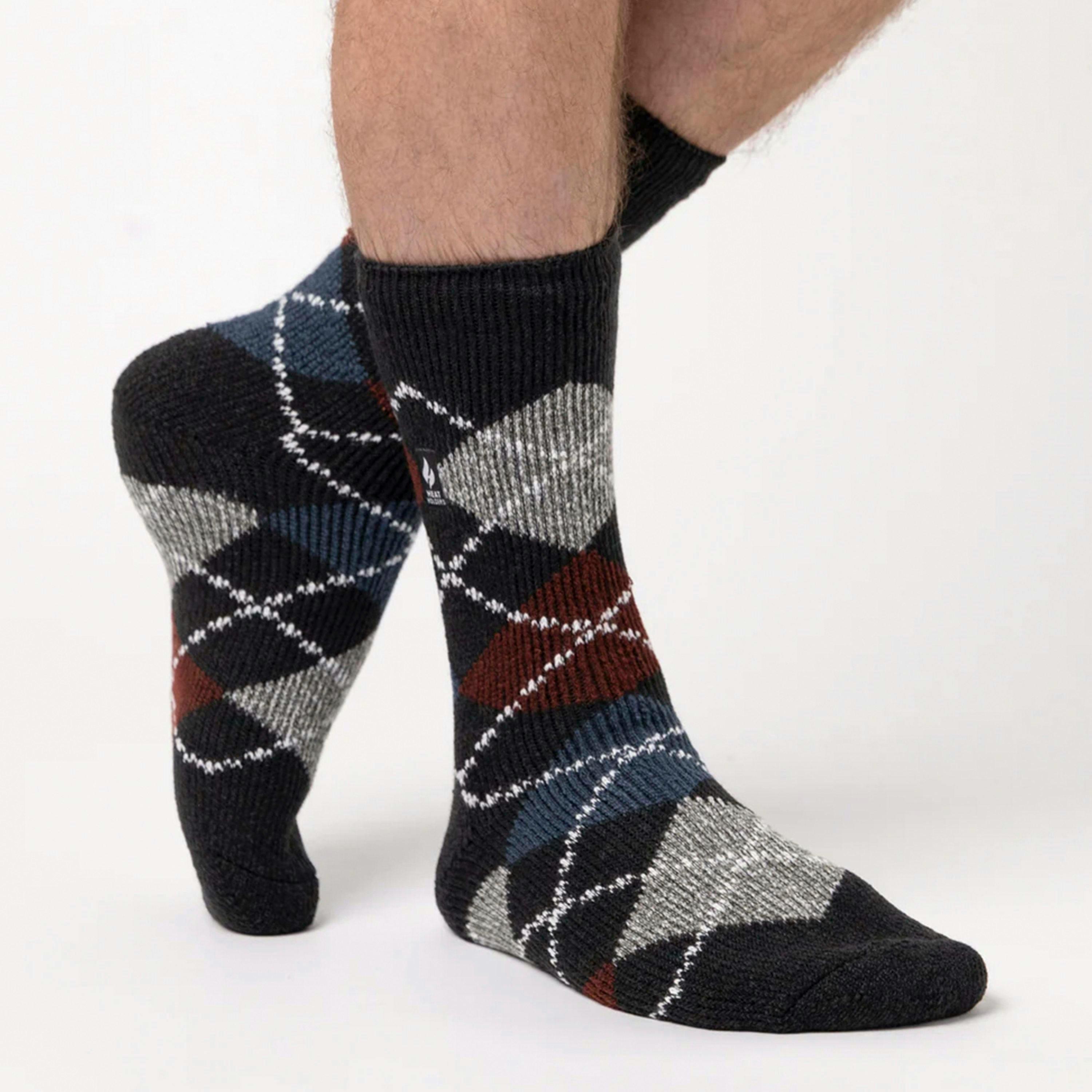 Mens Jacquard Thermal Socks for Winter , view 3 of 3