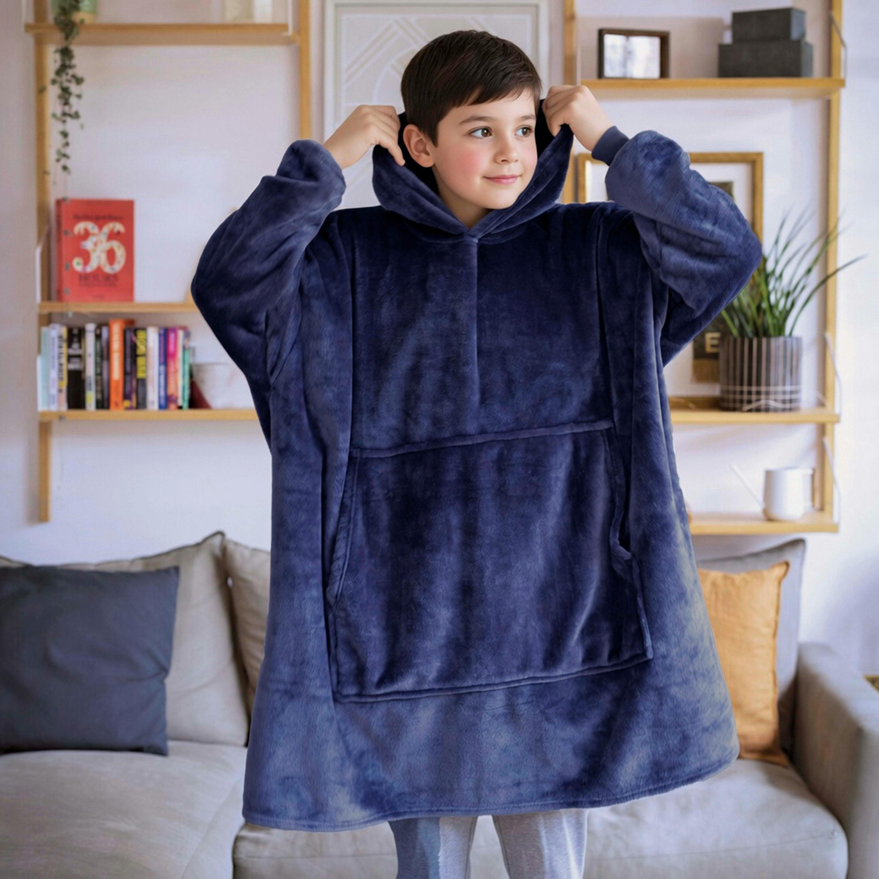 Kids Warm Soft Mega Hoodie for Winter , view 3 of 5
