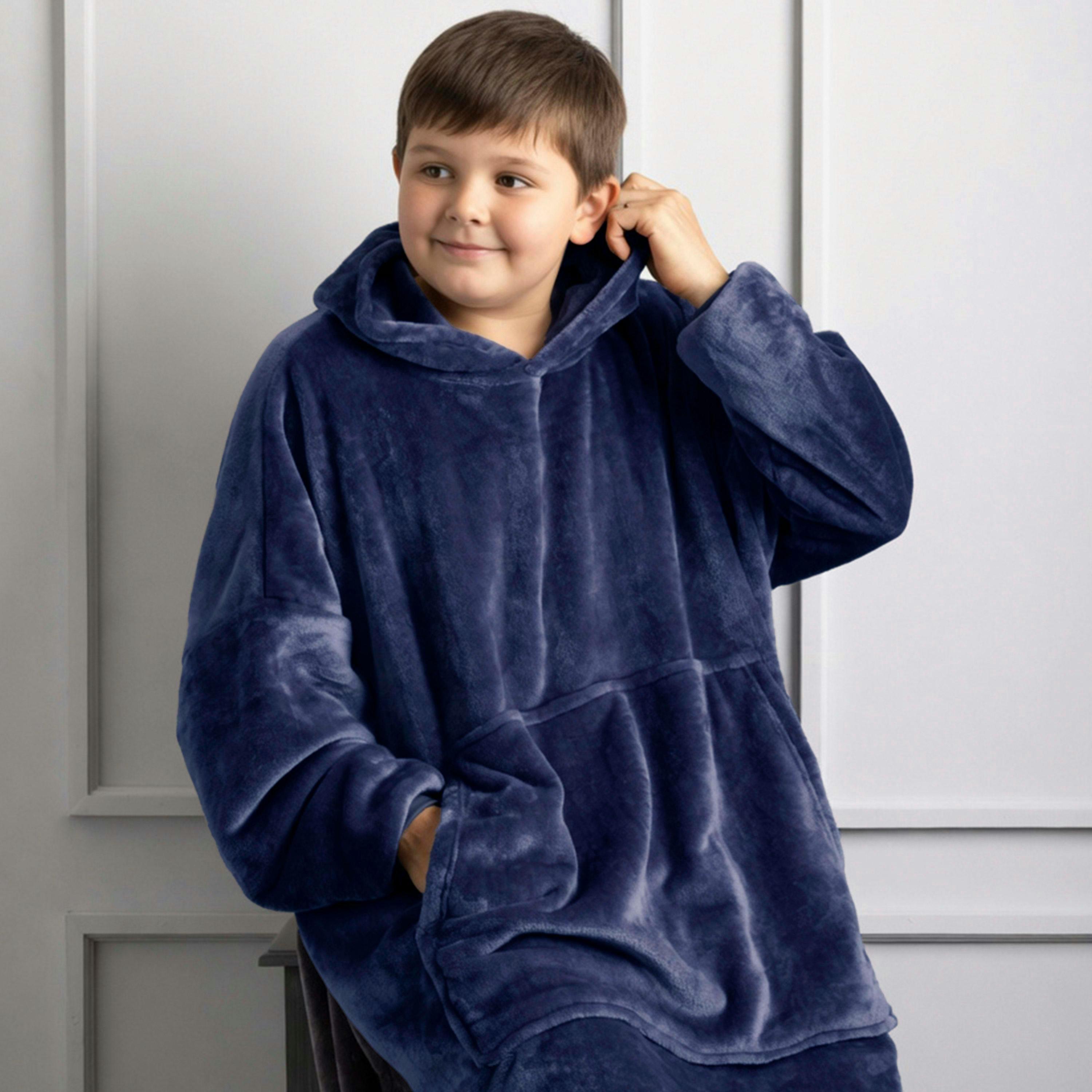 Kids Warm Soft Mega Hoodie for Winter , view 4 of 5