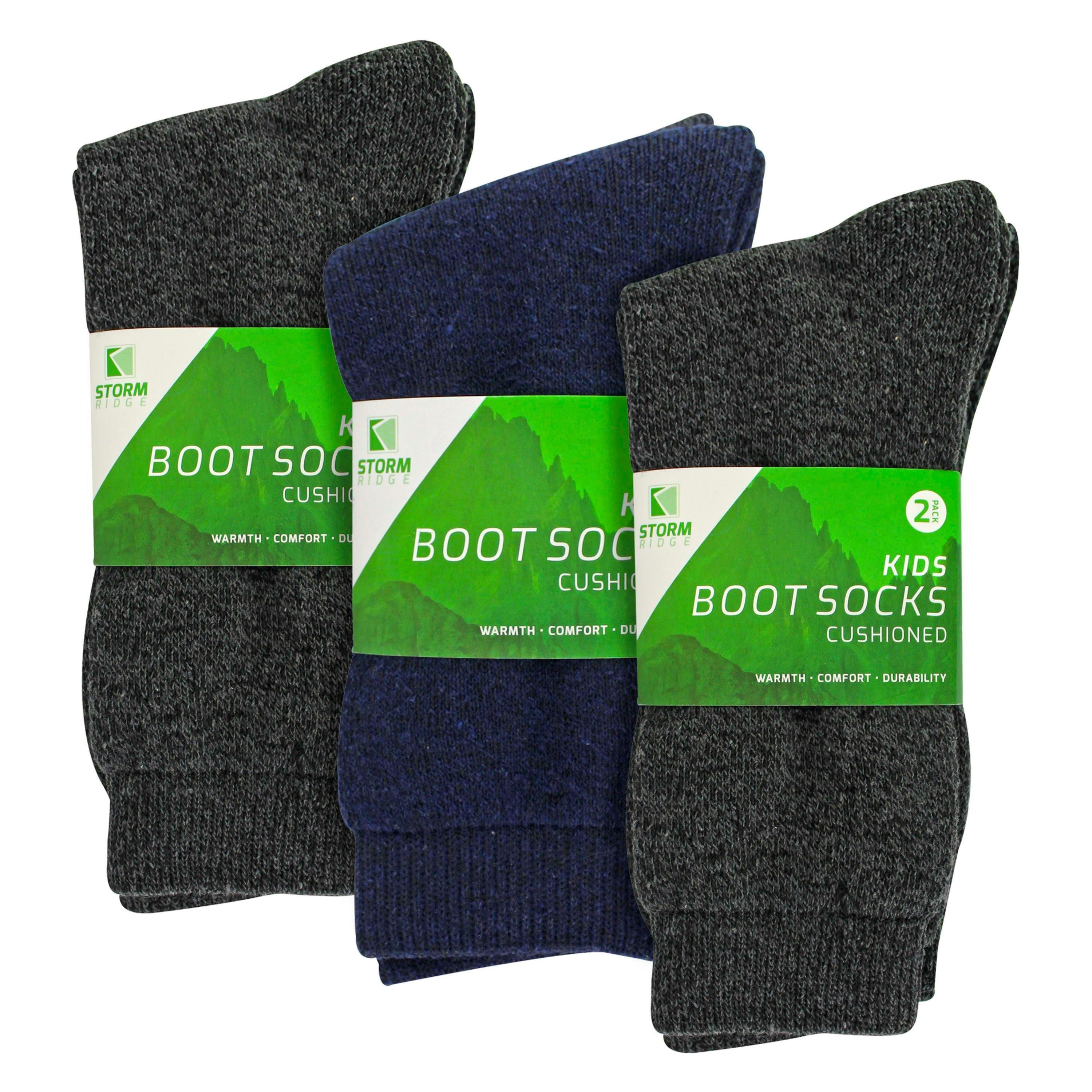 6 Pack Boys Value Boot Socks | Outdoor Warm Hiking Socks , view 2 of 5