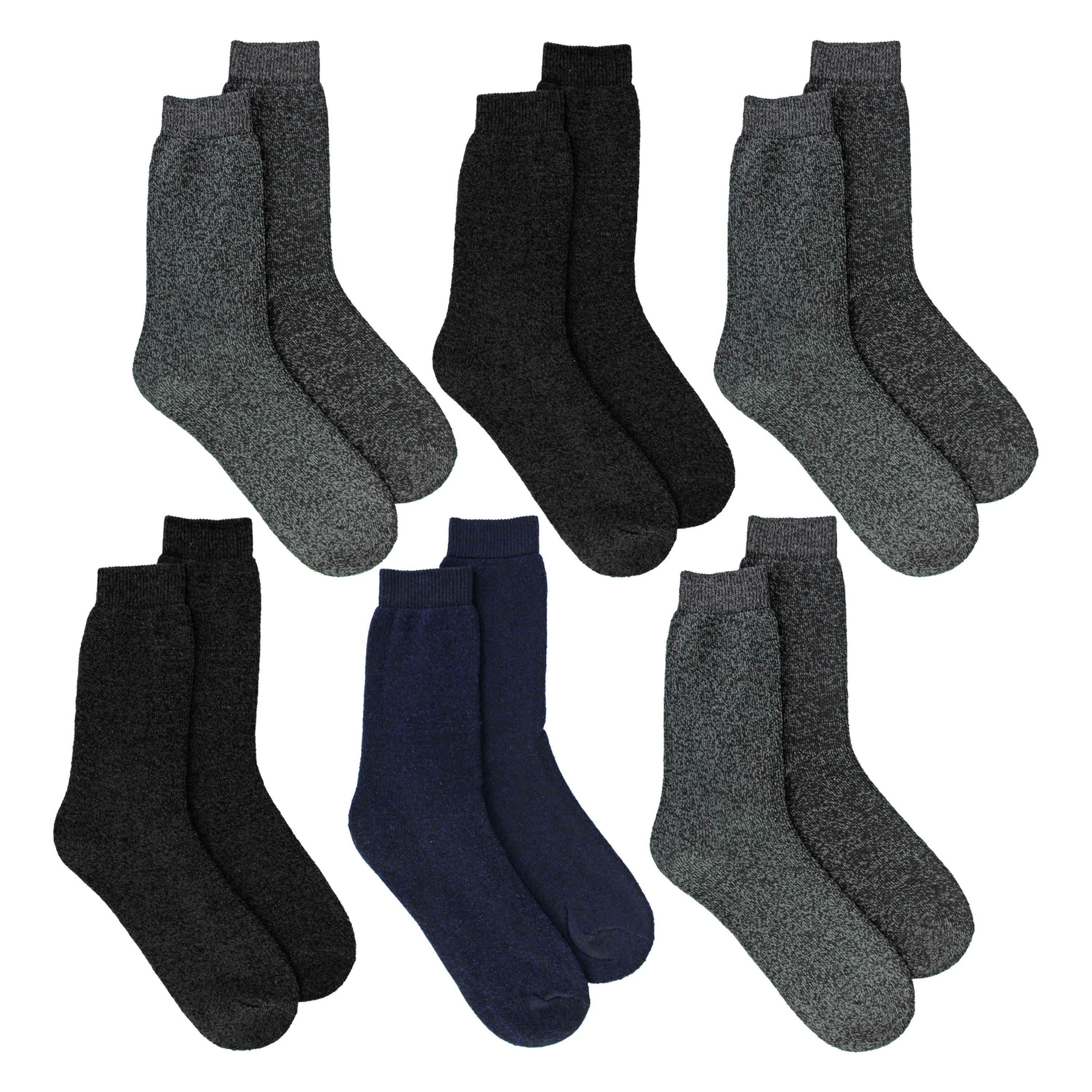 6 Pack Boys Value Boot Socks | Outdoor Warm Hiking Socks , view 4 of 5