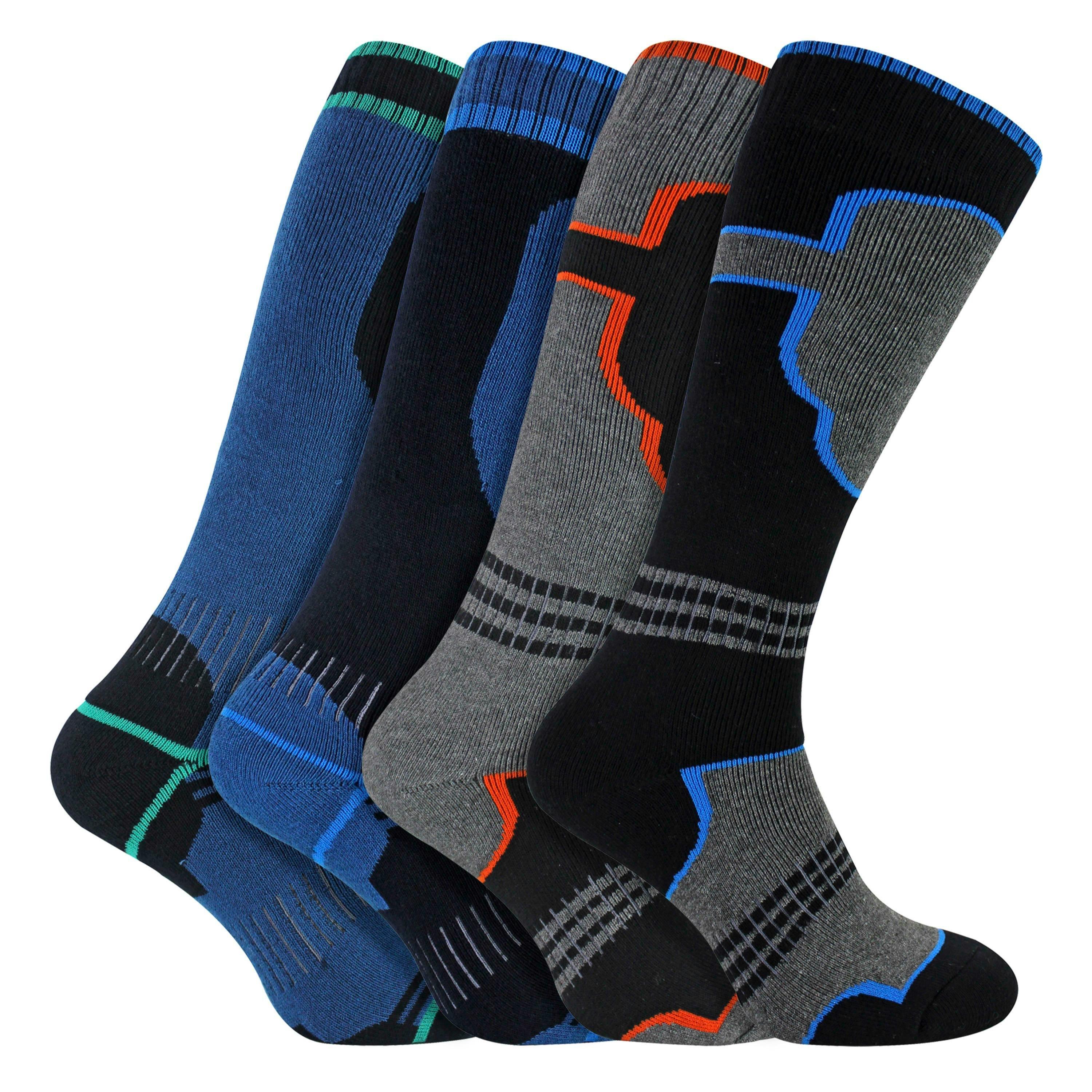 4 Pack Boys Thermal Ski Socks | Knee High Socks for Snow Boots , view 3 of 5