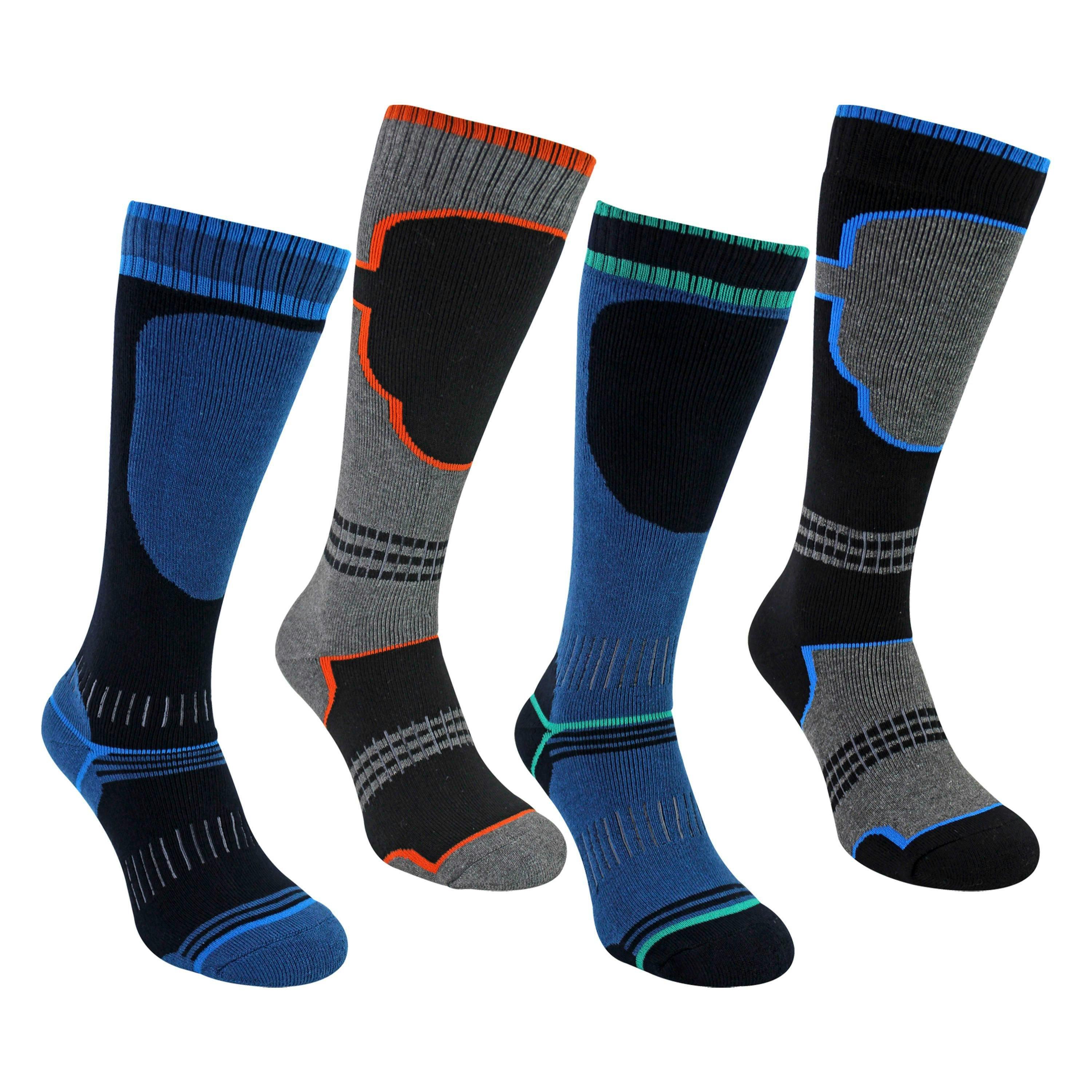 4 Pack Boys Thermal Ski Socks | Knee High Socks for Snow Boots , view 4 of 5