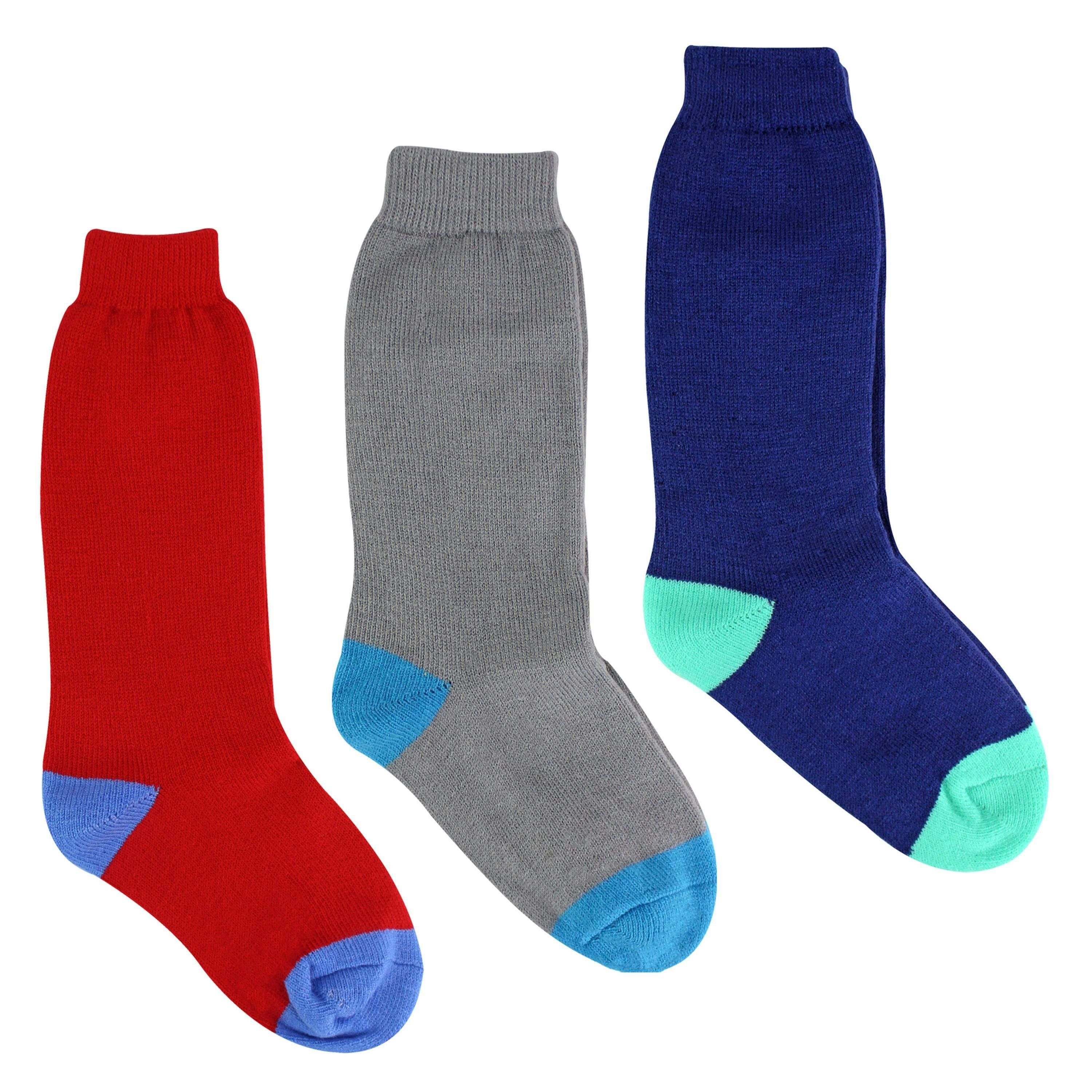 3 Pack Kids Wellington Boot Socks | Boys Welly Socks for Outdoor Walking , view 3 of 5