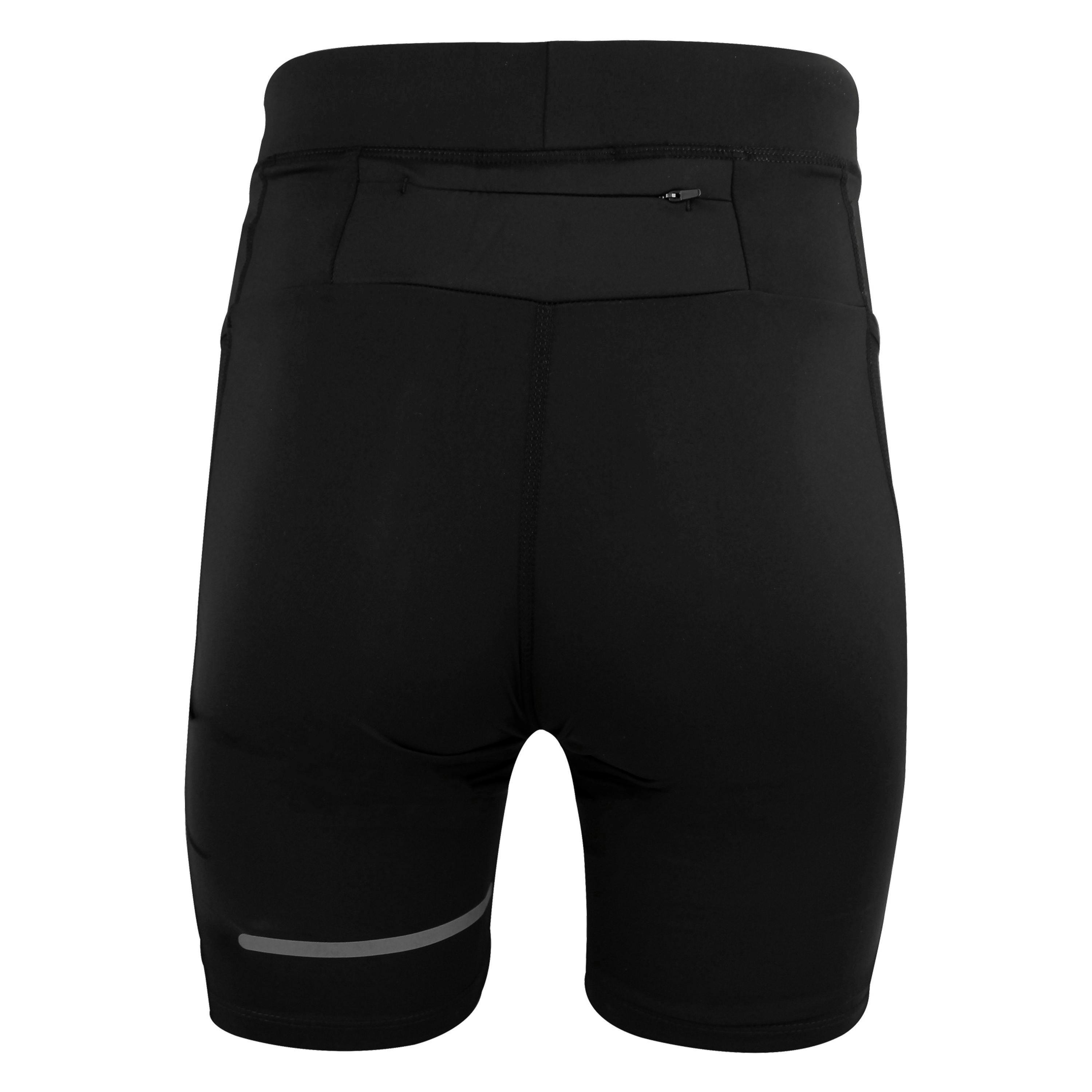 Mens Running Short Tights With Reflective Strip , view 2 of 3