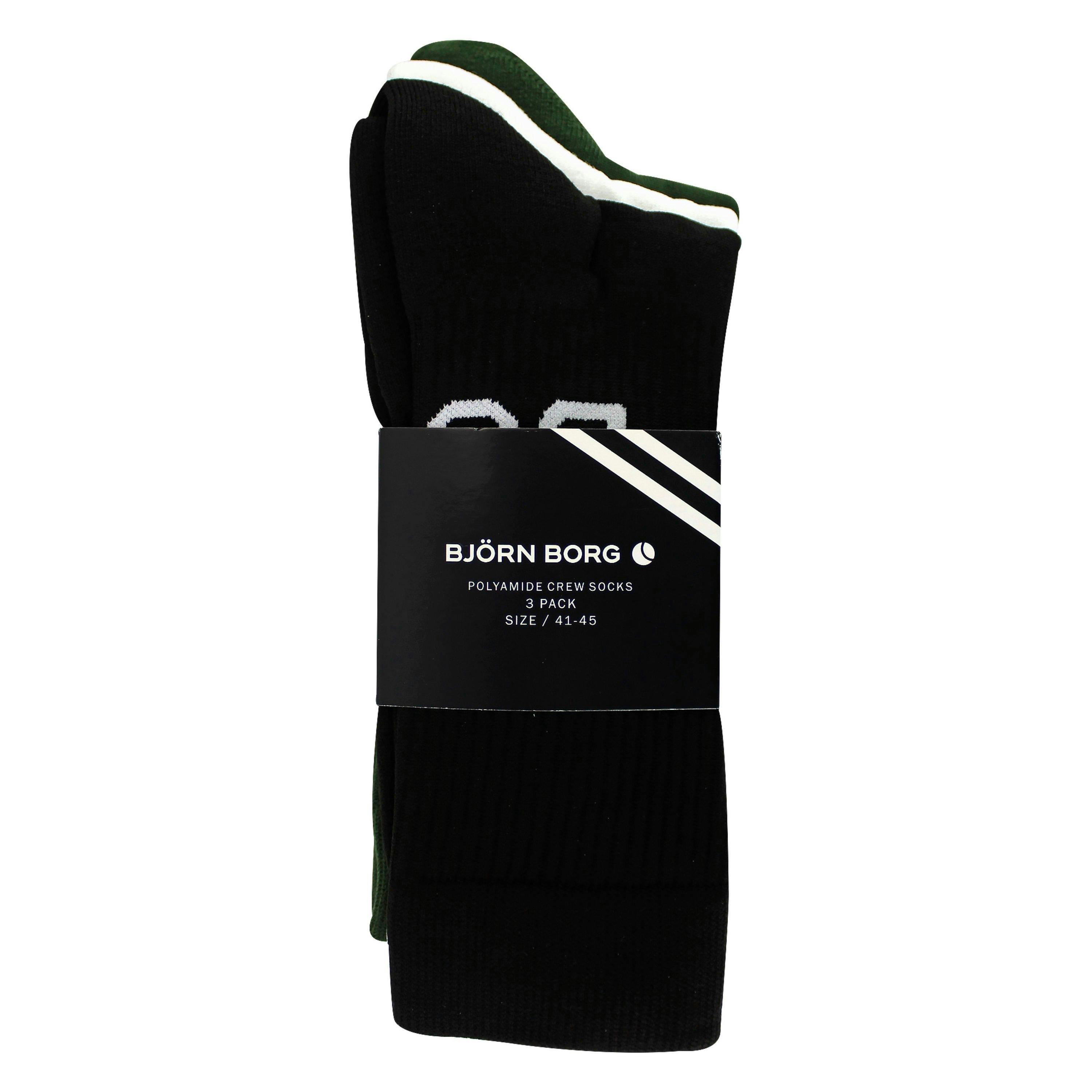 3 Pack Core Sport Ribbbed Top Crew Socks for Men , view 2 of 3