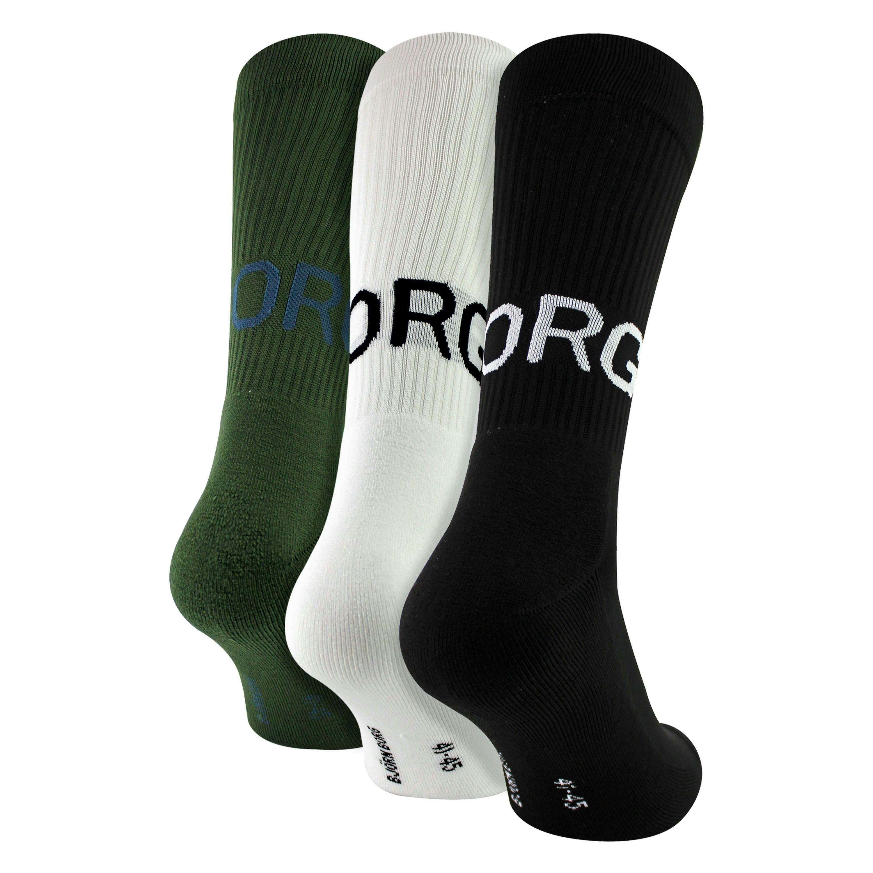 3 Pack Core Sport Ribbbed Top Crew Socks for Men , view 3 of 3