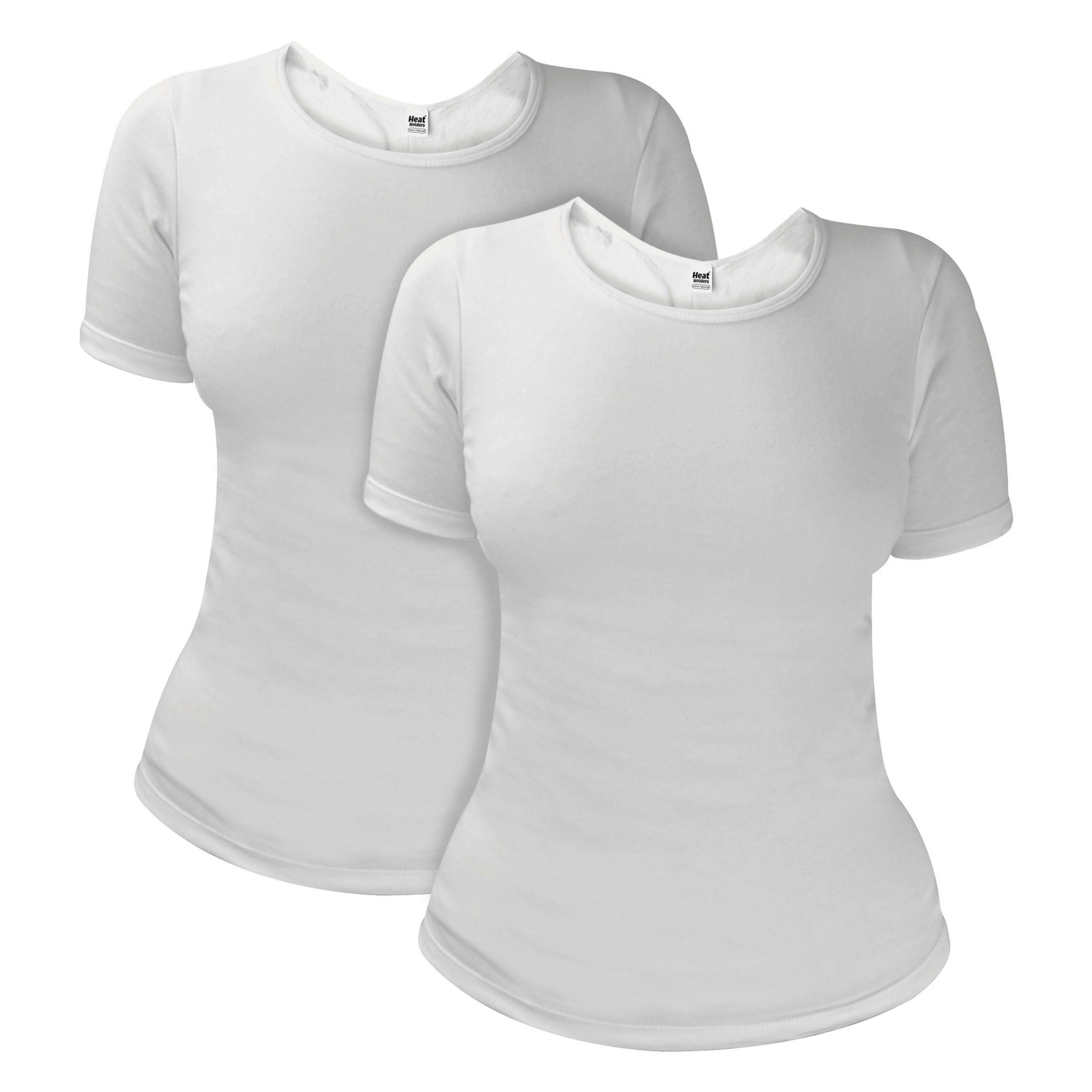 2 Pack Ladies Short Sleeve Thermal Top for Winter , view 1 of 5