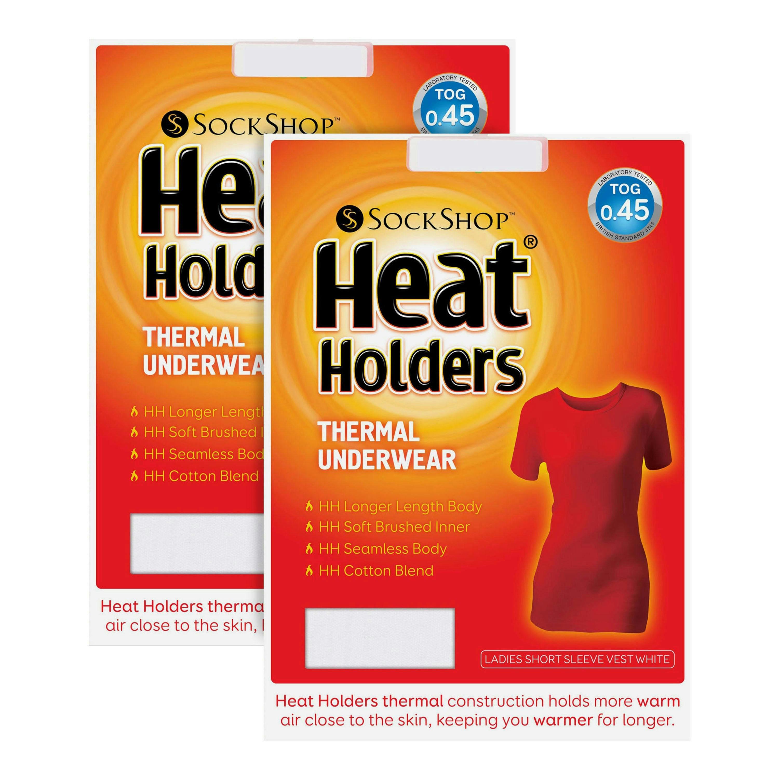 2 Pack Ladies Short Sleeve Thermal Top for Winter , view 2 of 5