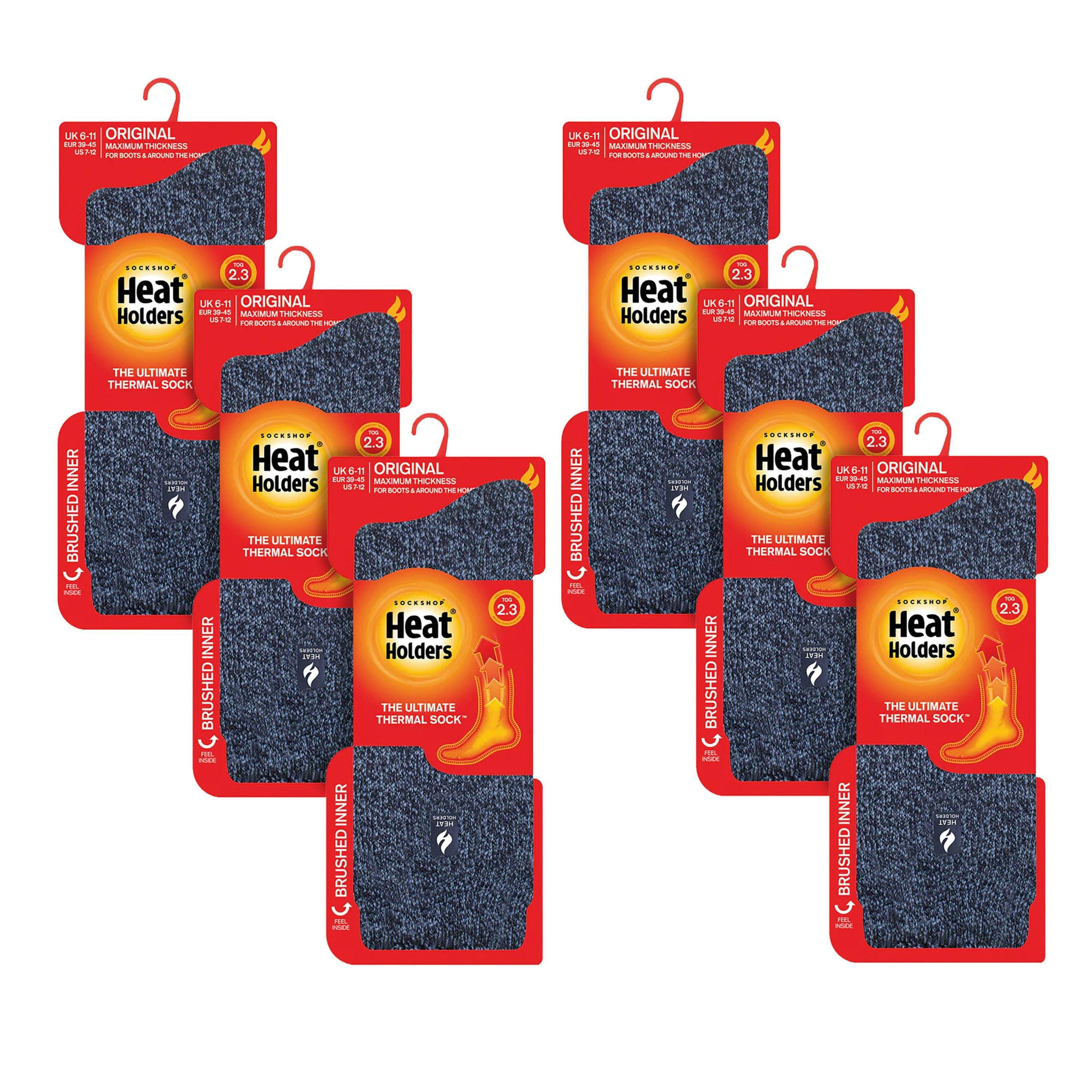 6 Pairs Mens Original Thick Winter Thermal Socks for Cold Weather , view 2 of 5