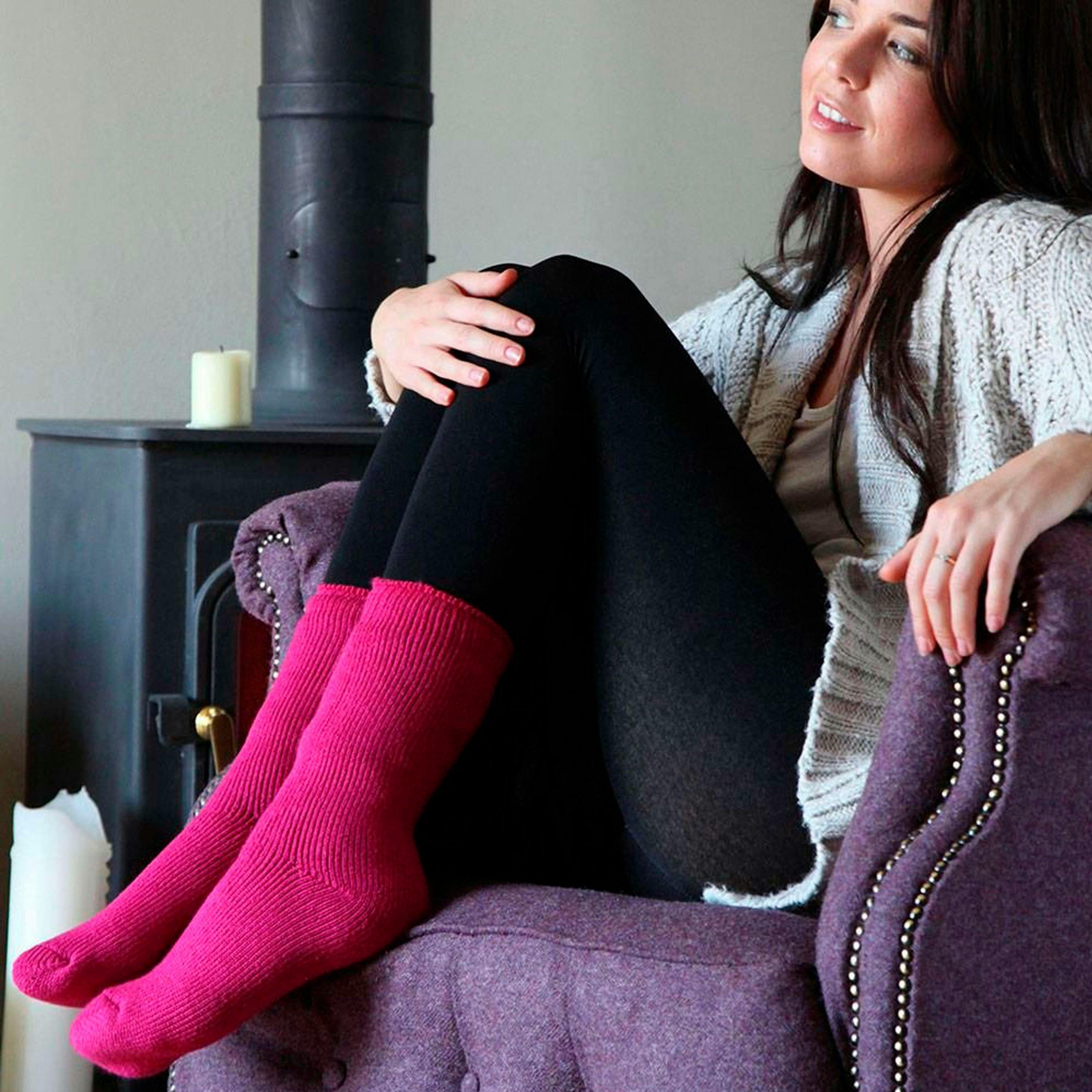 6 Pairs Ladies Original Thick Winter Thermal Socks , view 4 of 5