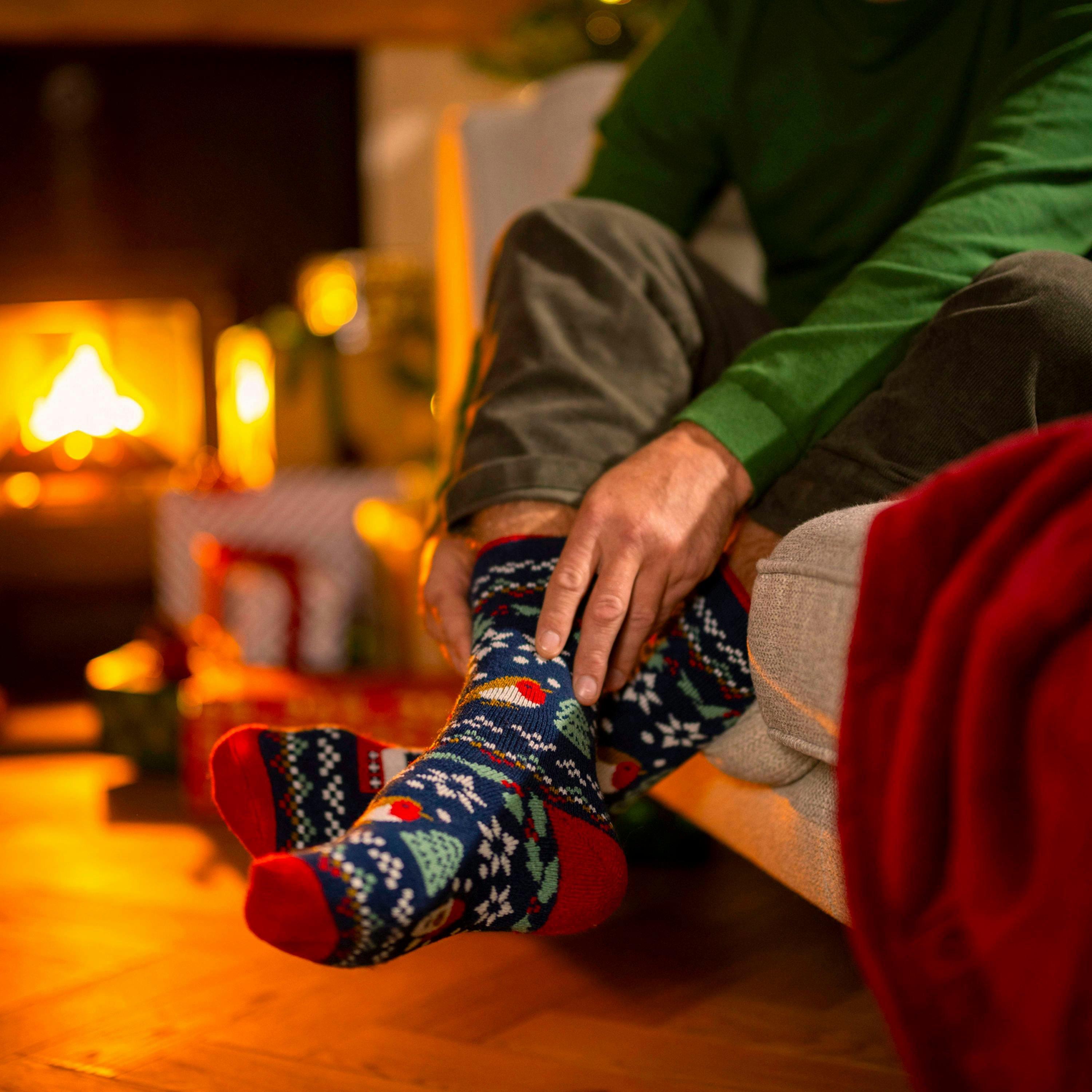 3 Pairs Mens Novelty Christmas Thermal Socks , view 5 of 5