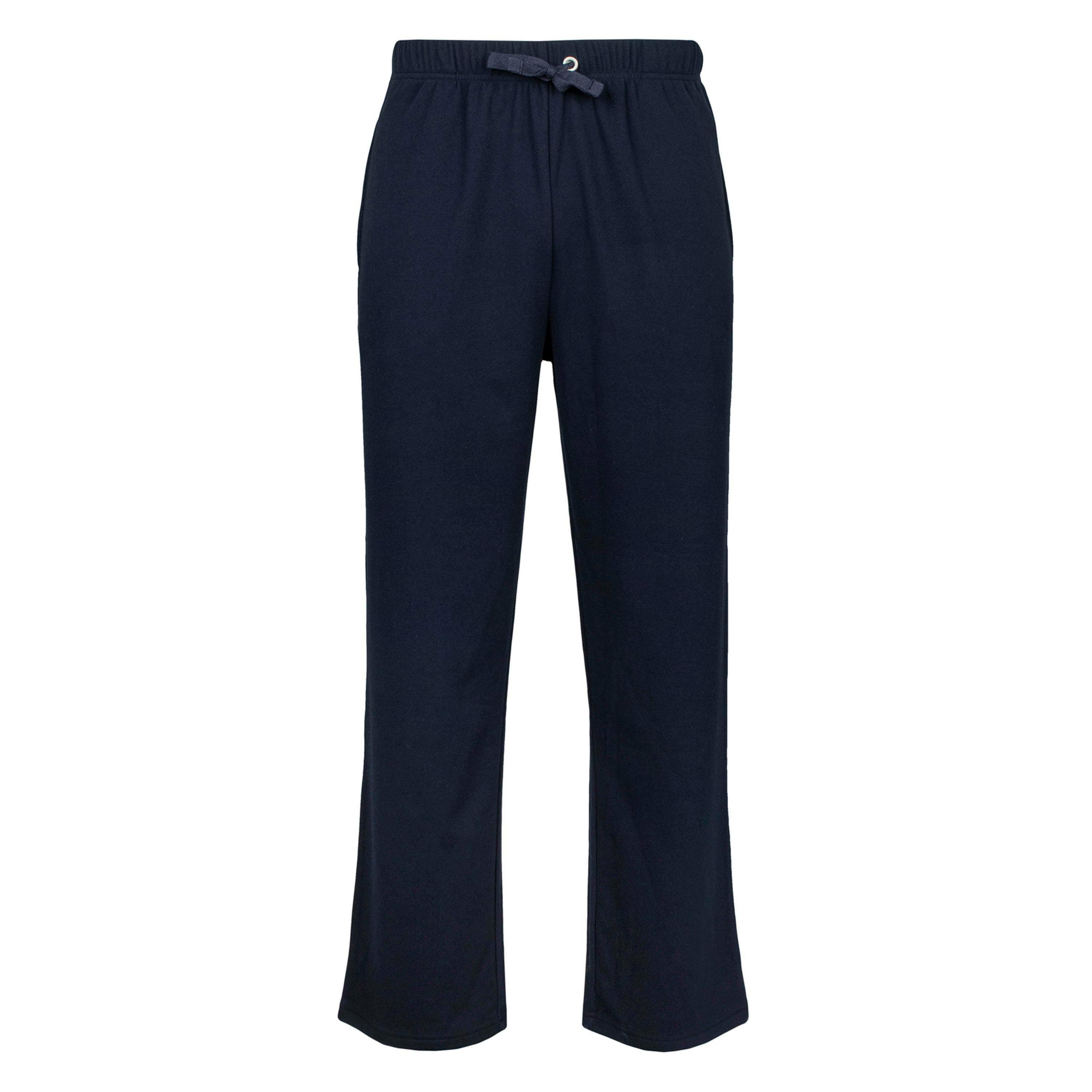 Mens Thermal Lounge Bottoms with Elastic Waist for Warm & Comfortable Wear , view 2 of 4