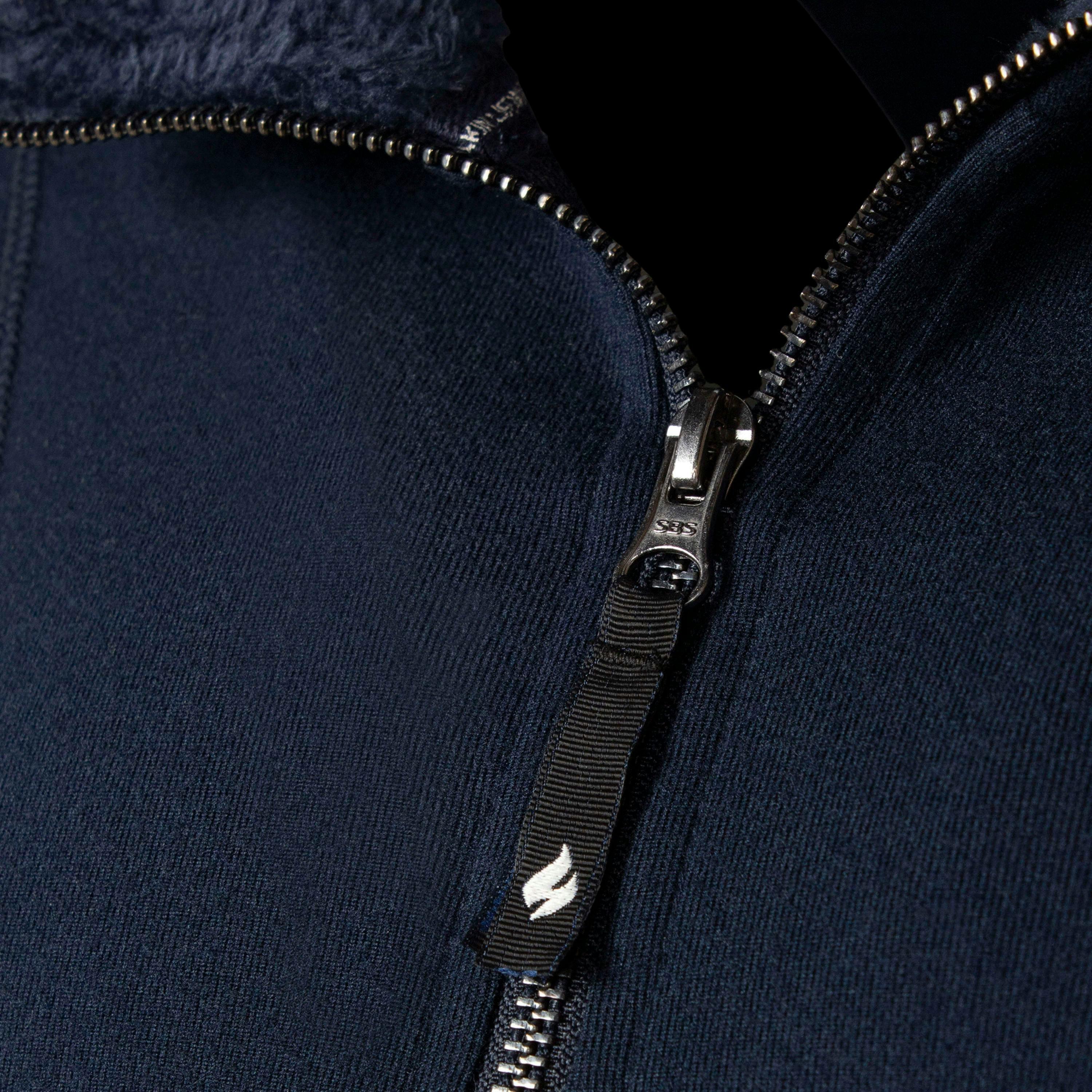 Mens Thermal Soft 1/4 Zip Top Fleece with High Collar , view 3 of 5