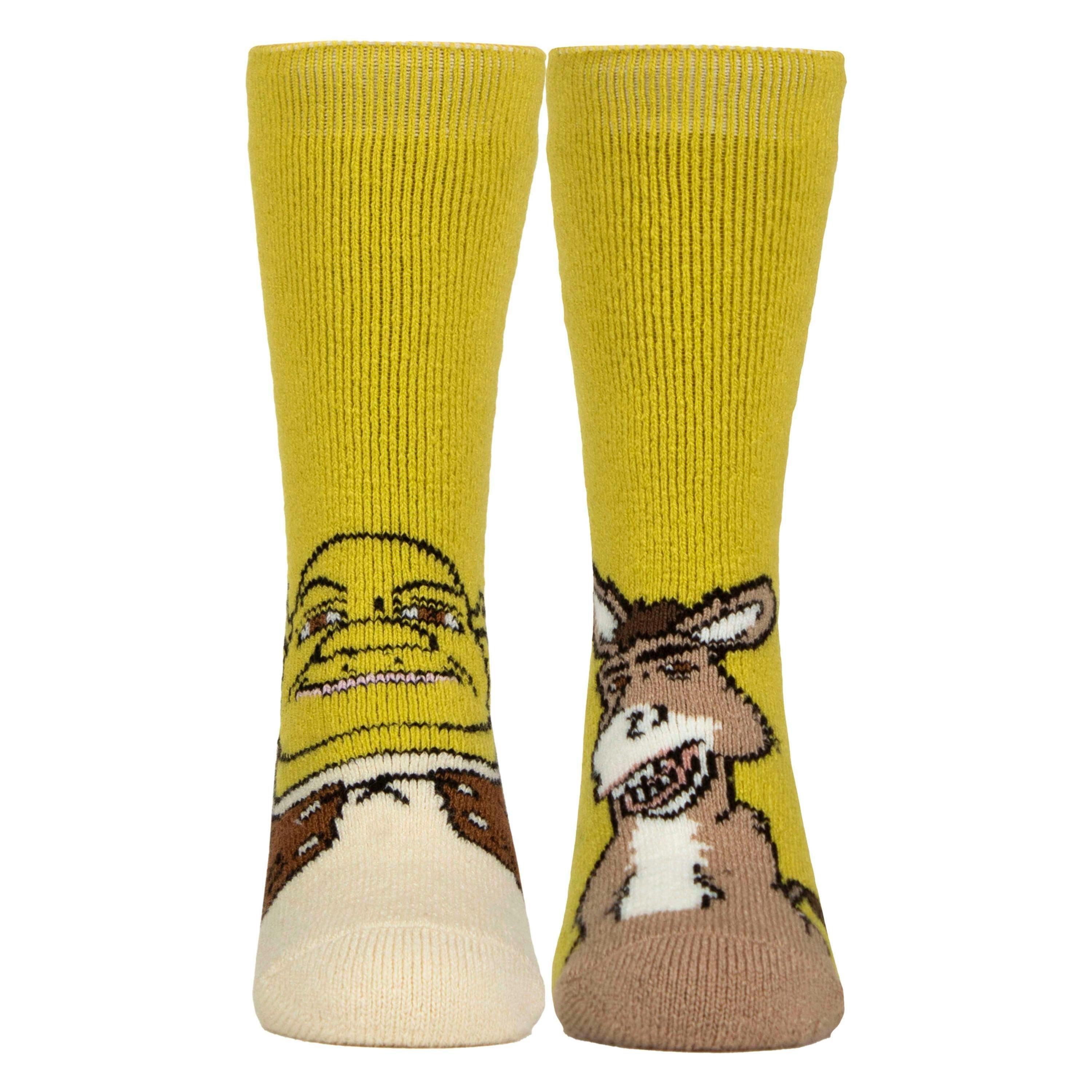 Kids Thermal Shrek Patterned Novelty Socks with Soft Brushed Lining , view 1 of 4